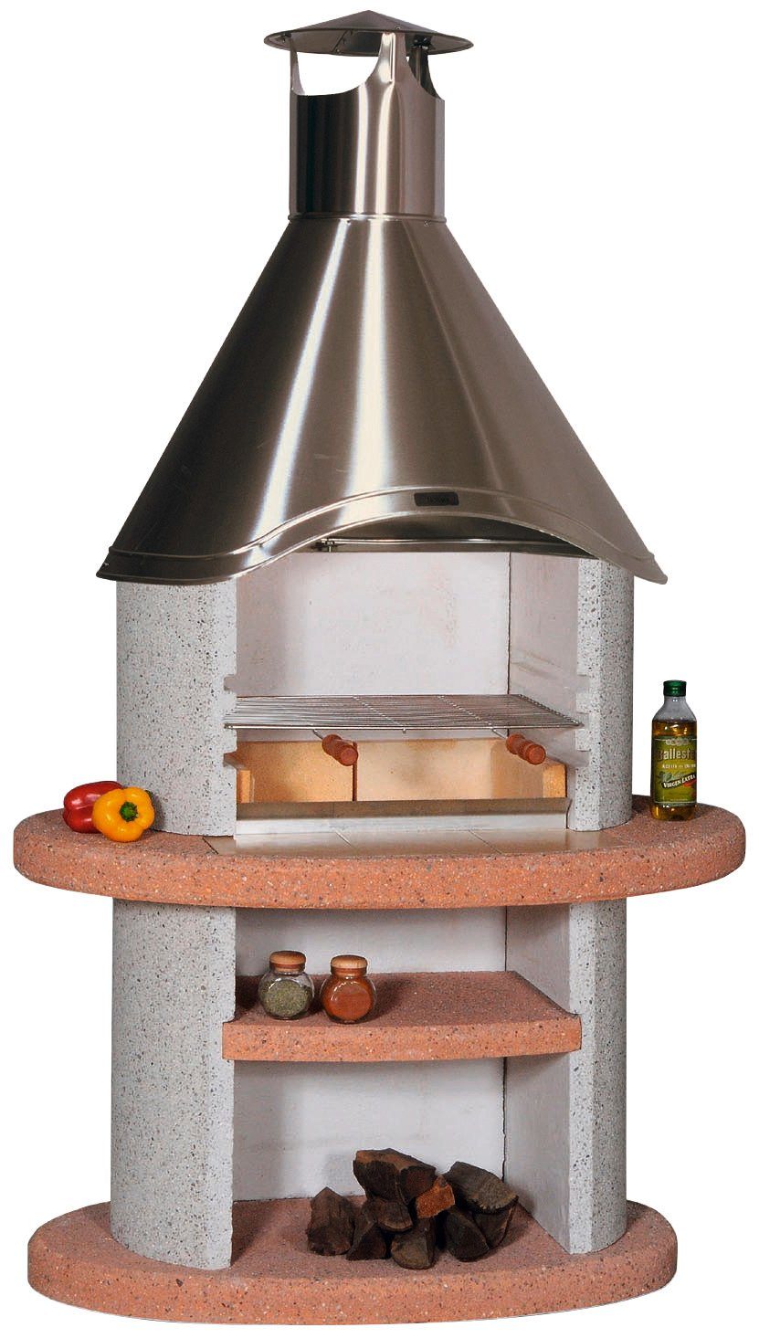 WELLFIRE Grillkamin Duna Colora, BxTxH: 110x73x192 cm