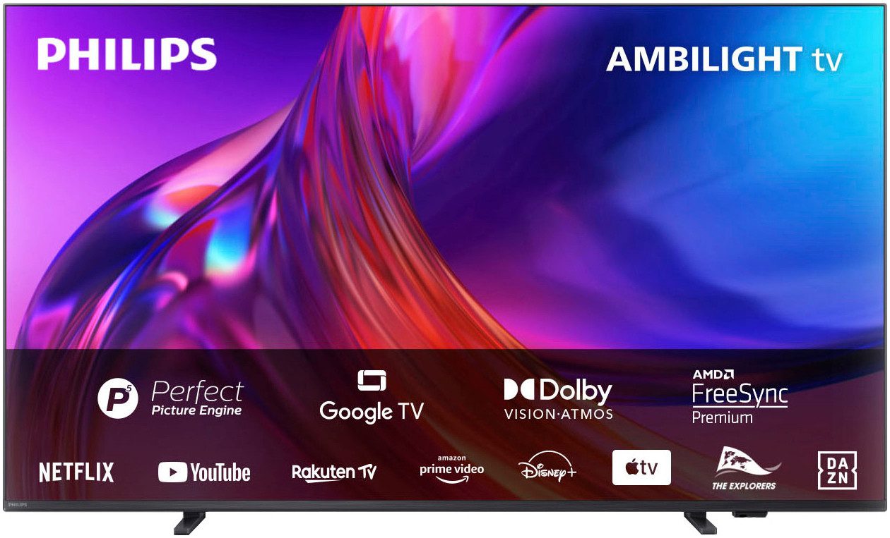 Philips 43PUS8548/12 LED-Fernseher (108 cm/43 Zoll, 4K Ultra HD, Android TV, Google TV, Smart-TV, 3-seitiges Ambilight)