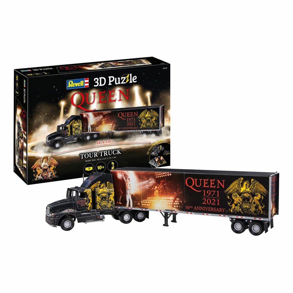 Revell® 3D-Puzzle QUEEN Tour Truck 50th Anniversary 00230, 128 Puzzleteile