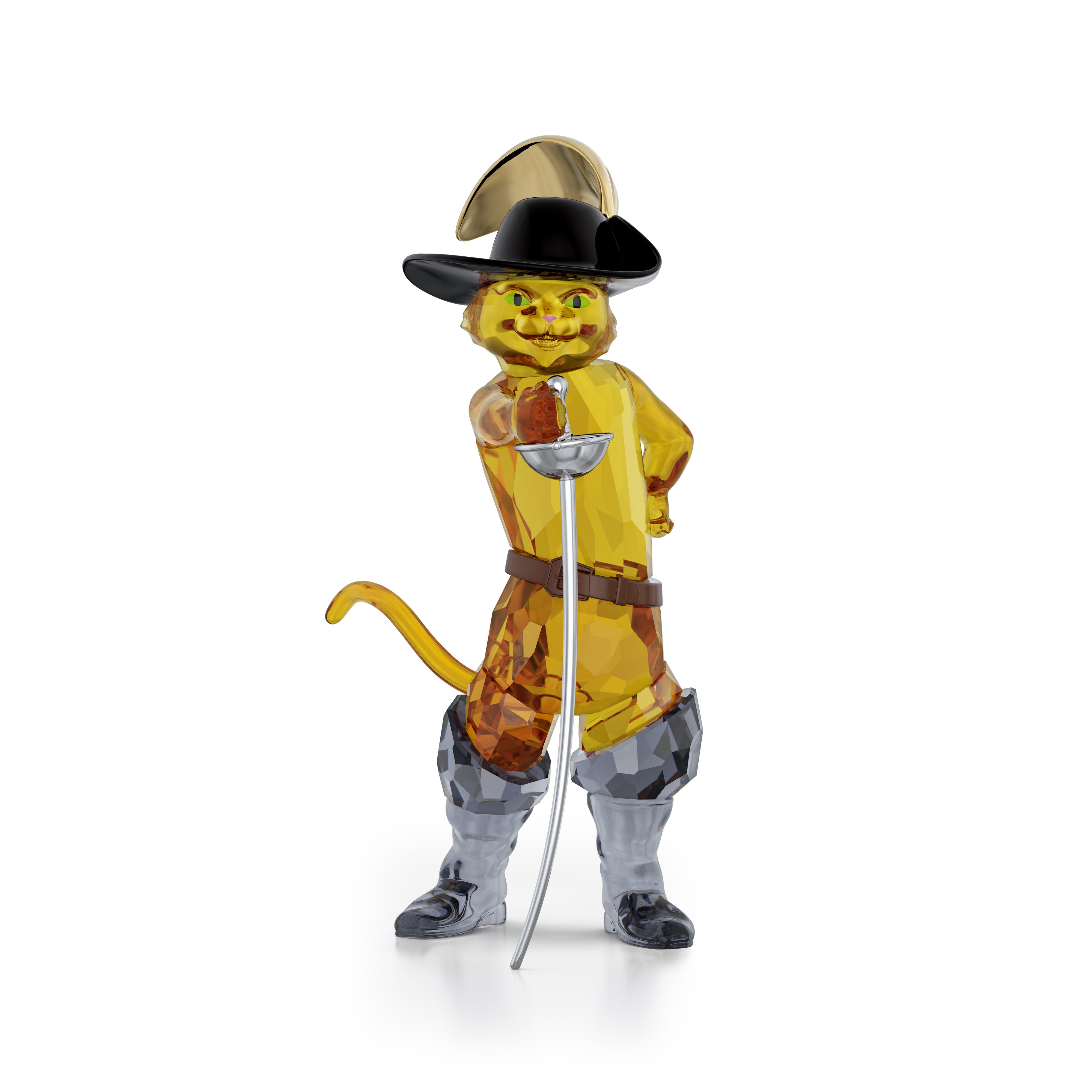 Swarovski Dekofigur Kristallfigur Sammelfigur SHREK PUSS IN BOOTS (1 St), Swarovski® Kristall