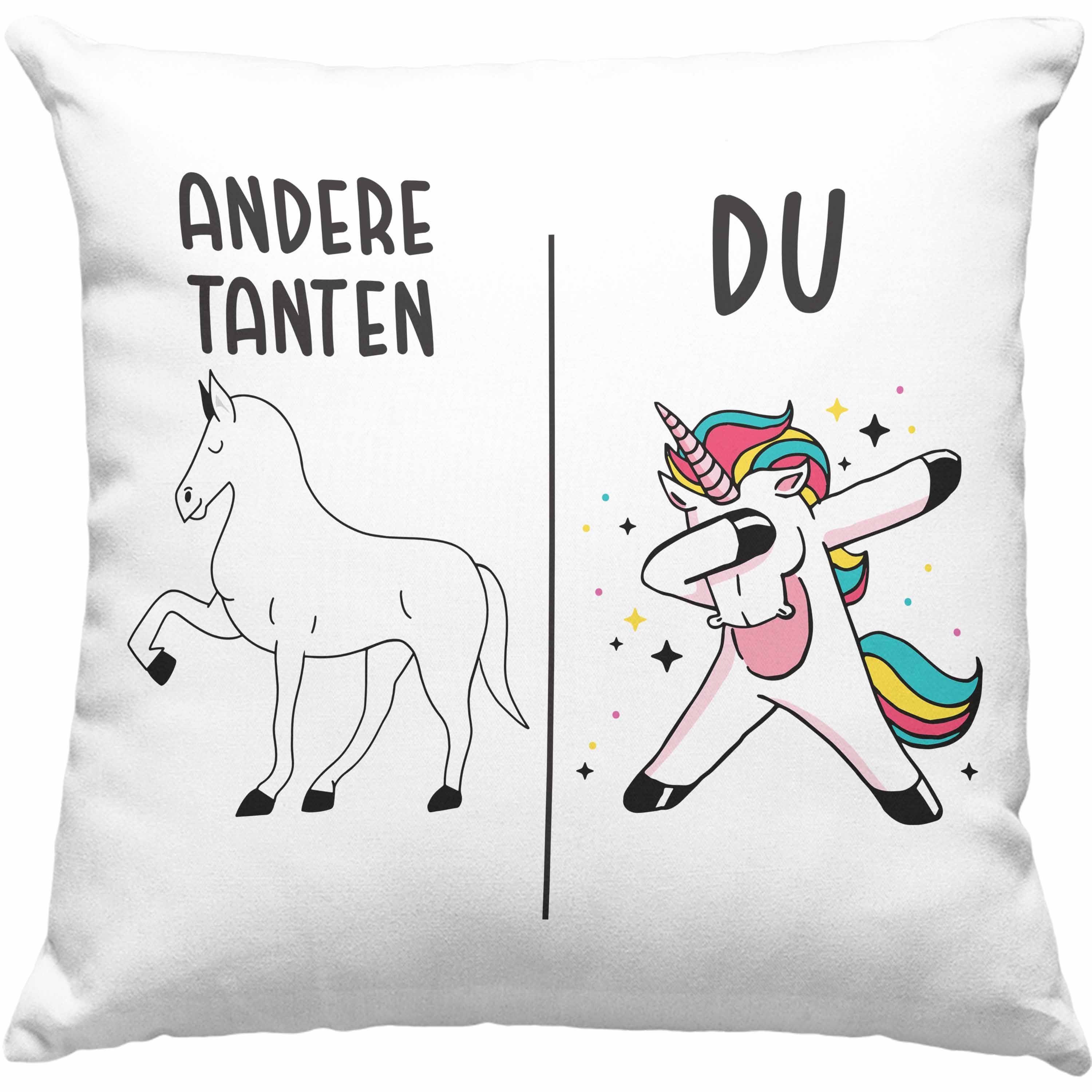 Trendation Zierkissen Trendation - Beste Tante Geschenk Kissen mit Füllung günstig online kaufen