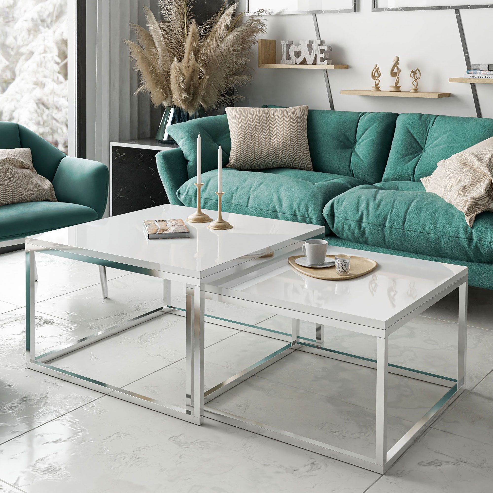Lookway Couchtisch Yoshi 2in1 Hochglanz mit günstig online kaufen