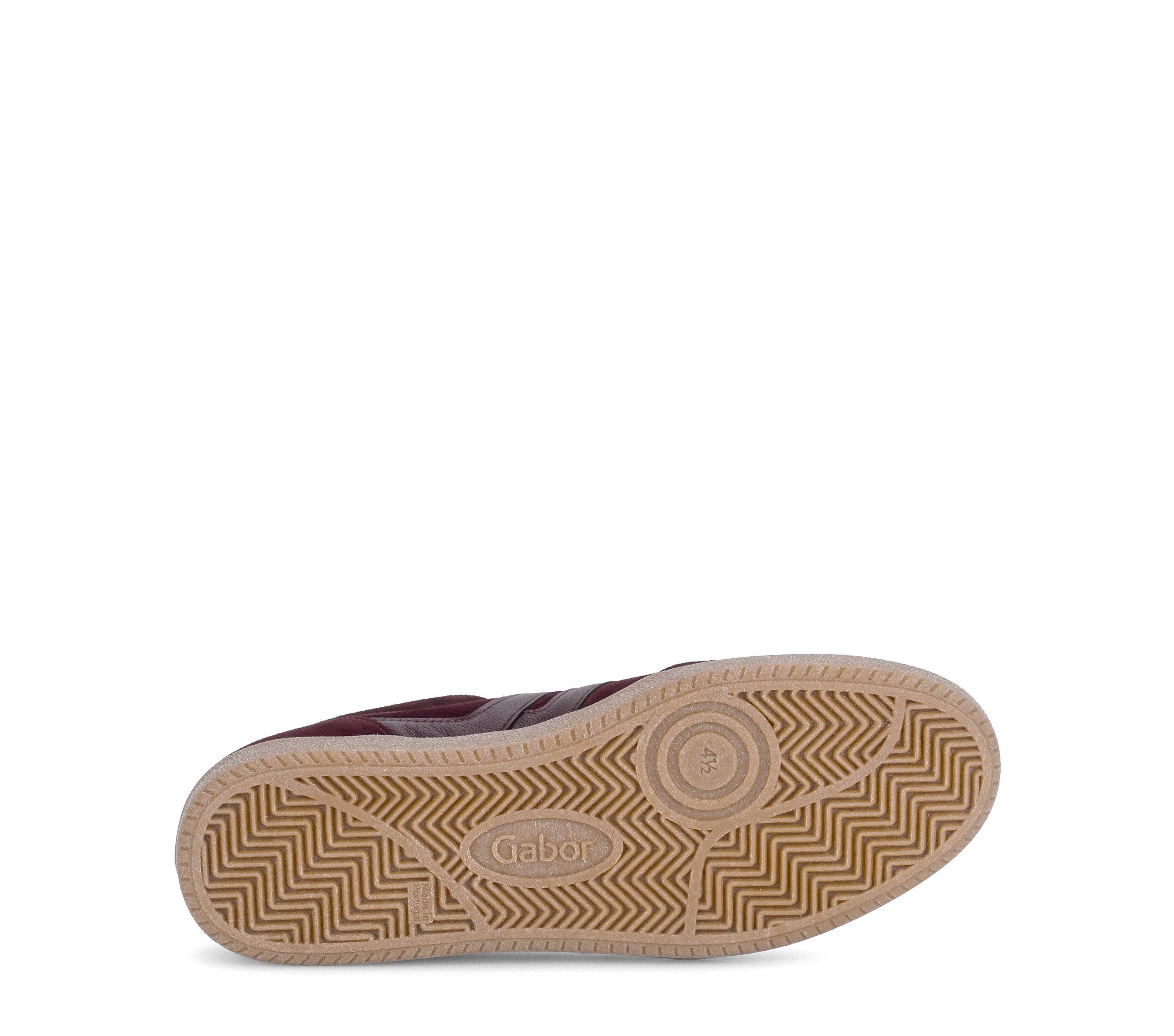 Gabor Sneaker Freizeitschuh, Halbschuh, Schnürer, Kontrastbesatz in Metallic-Optik