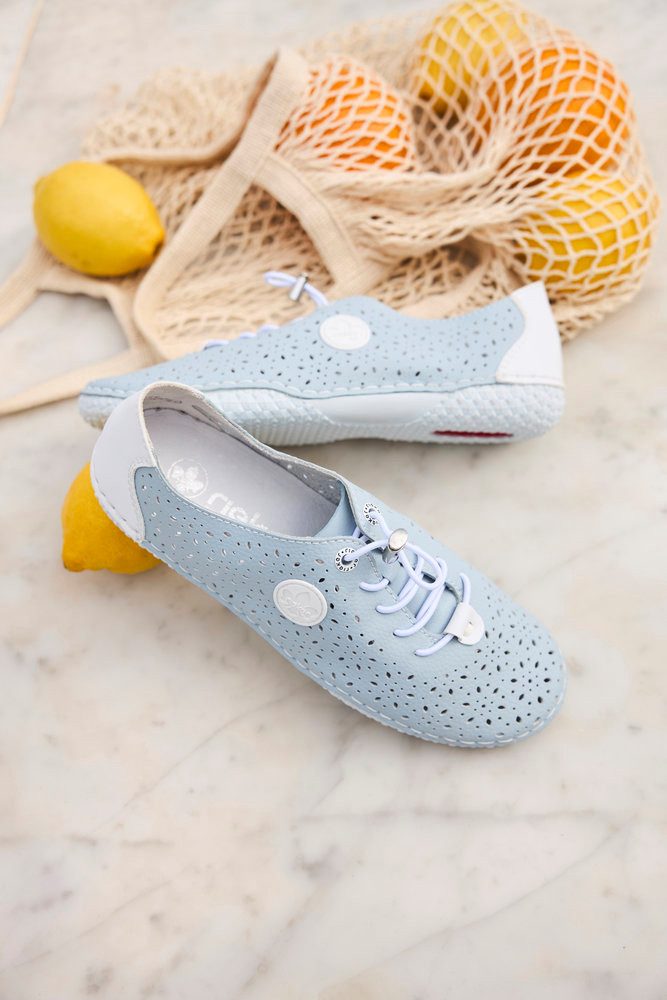 Rieker Slip-On Sneaker Schlupfschuh, Halbschuh, Freizeitschuh mit Schnellverschluss