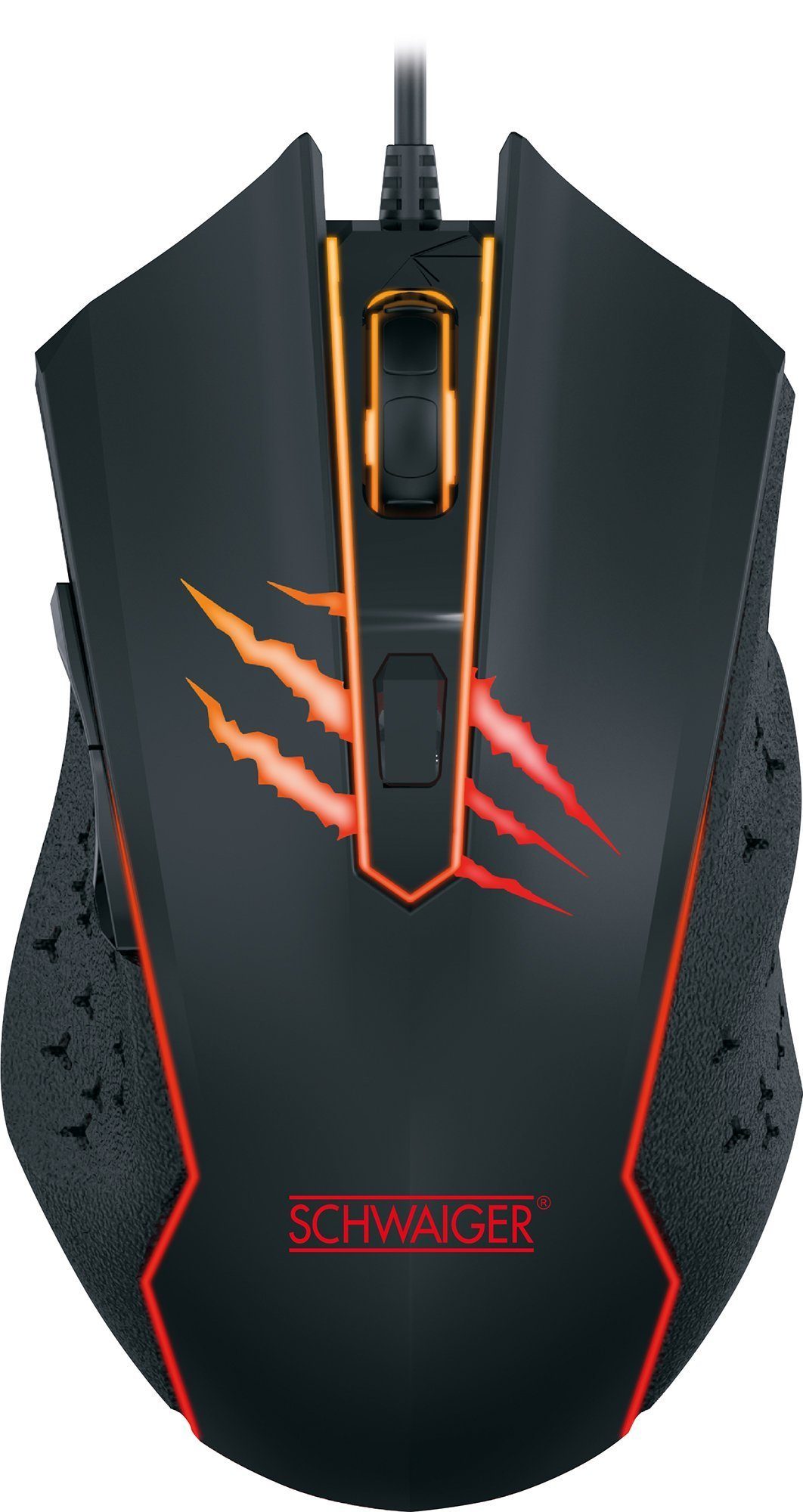 Produkte zum niedrigsten Preis online Schwaiger GM3000 Gaming-Maus (kabelgebunden, Hindergrundbeleuchtung) farbwechselnde