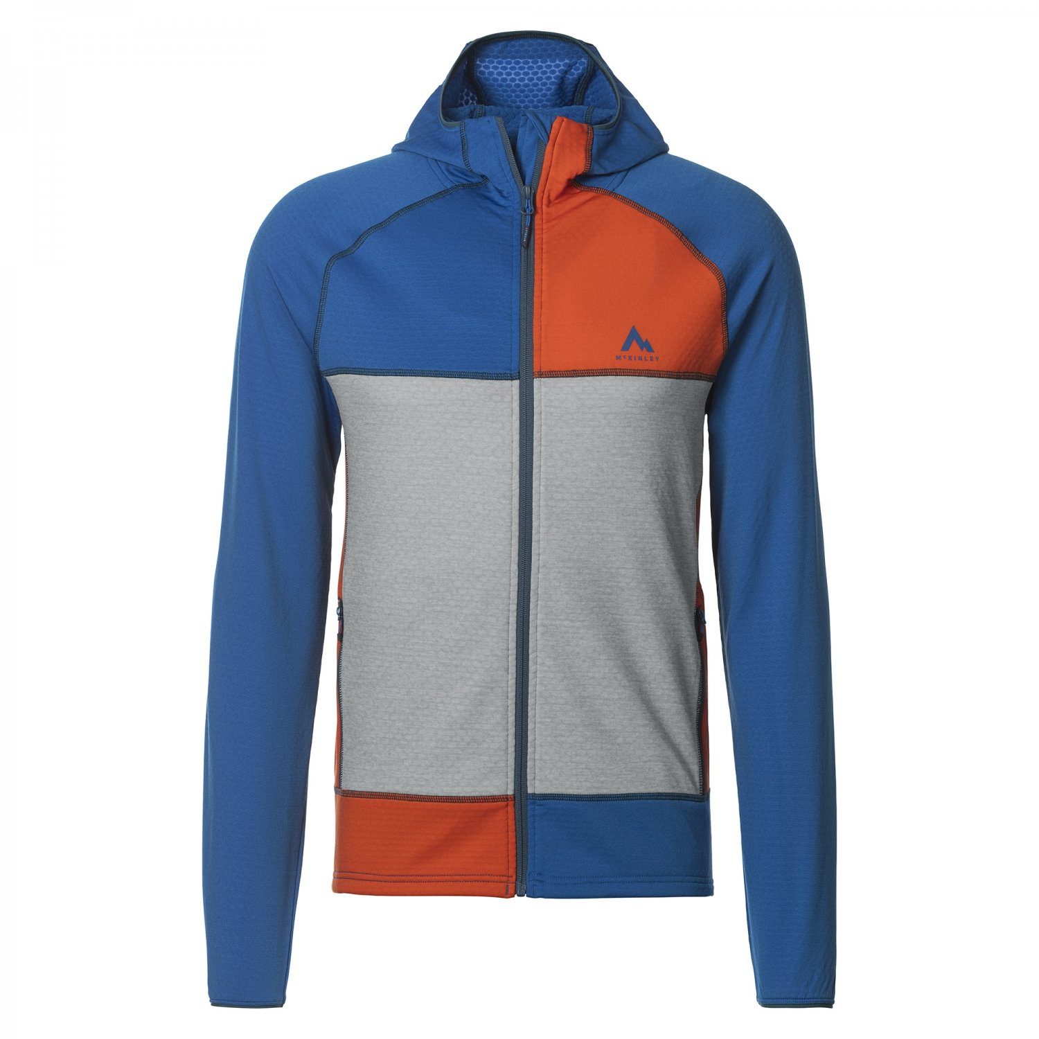 McKINLEY Unterjacke Herren Montina /grau orange Fleecejacke /royal-blau