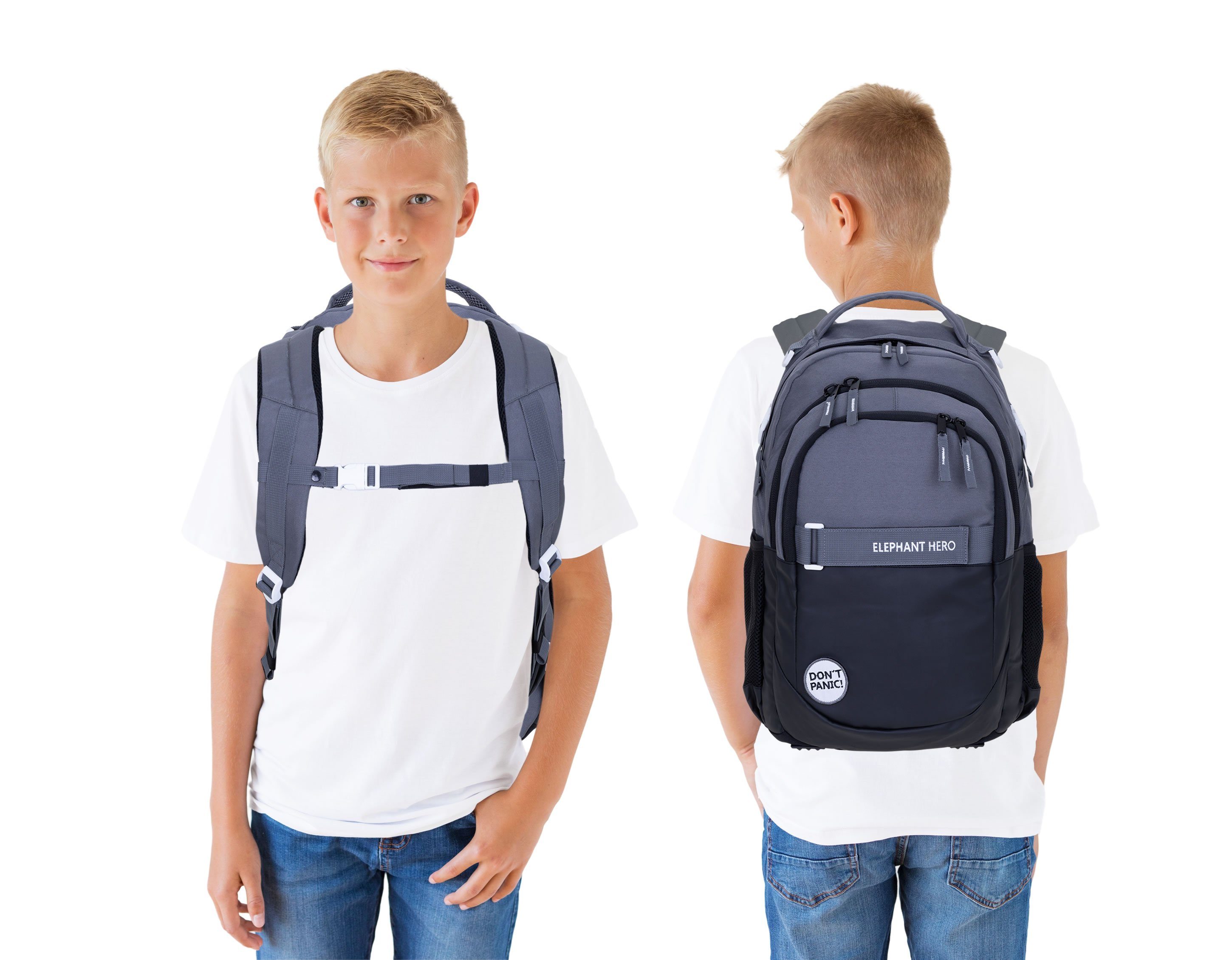 ELEPHANT Schulrucksack Hero Signature Schultasche, Rucksack, Schulmappe – Bild 2 von 5