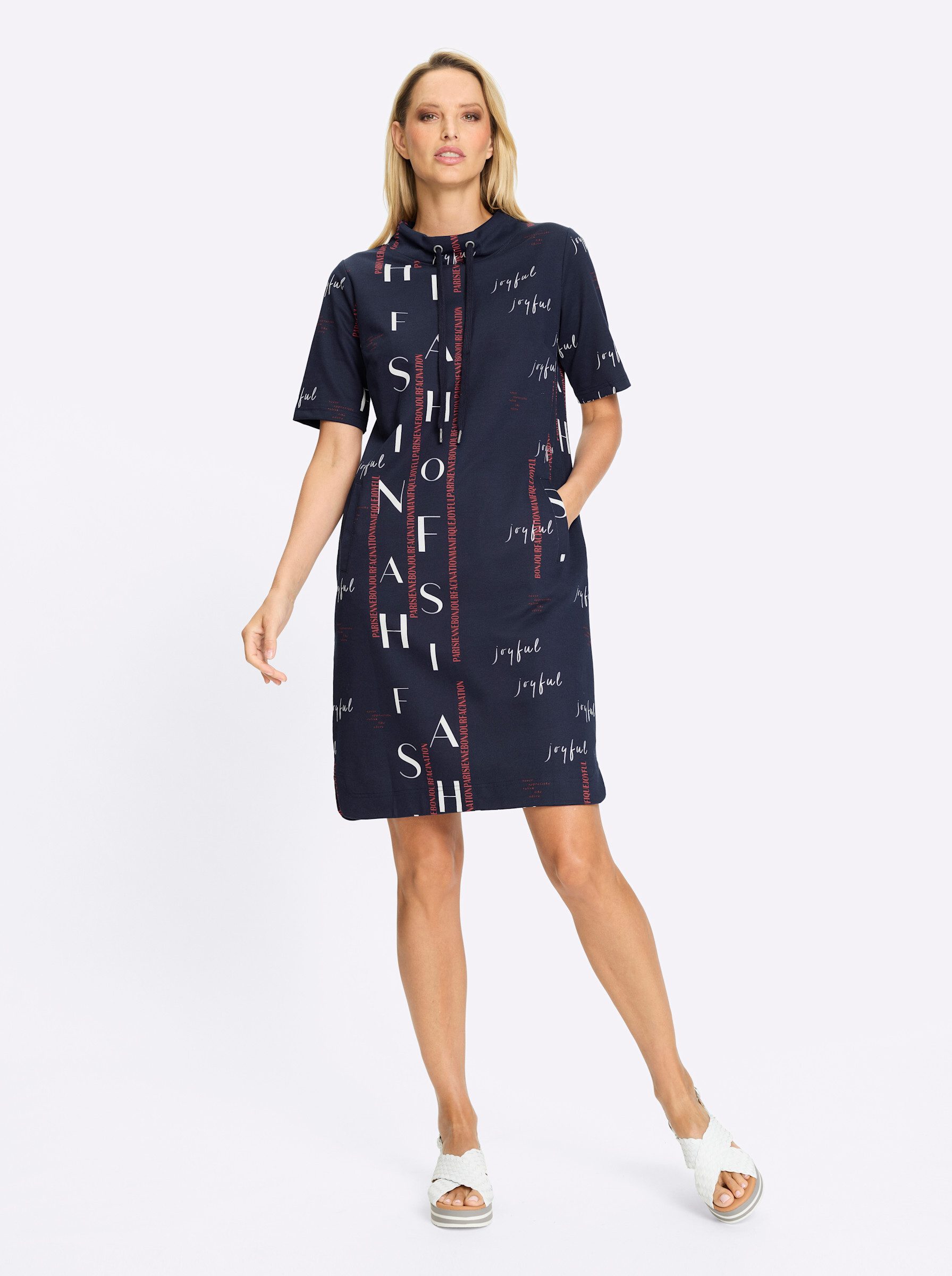 heine Jerseykleid Sweatkleid Kurzarm