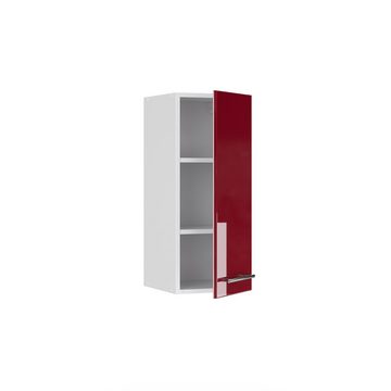 Vicco Hängeschrank Küchenhängeschrank 30 cm Fame-Line Weiß Bordeaux Hochglanz