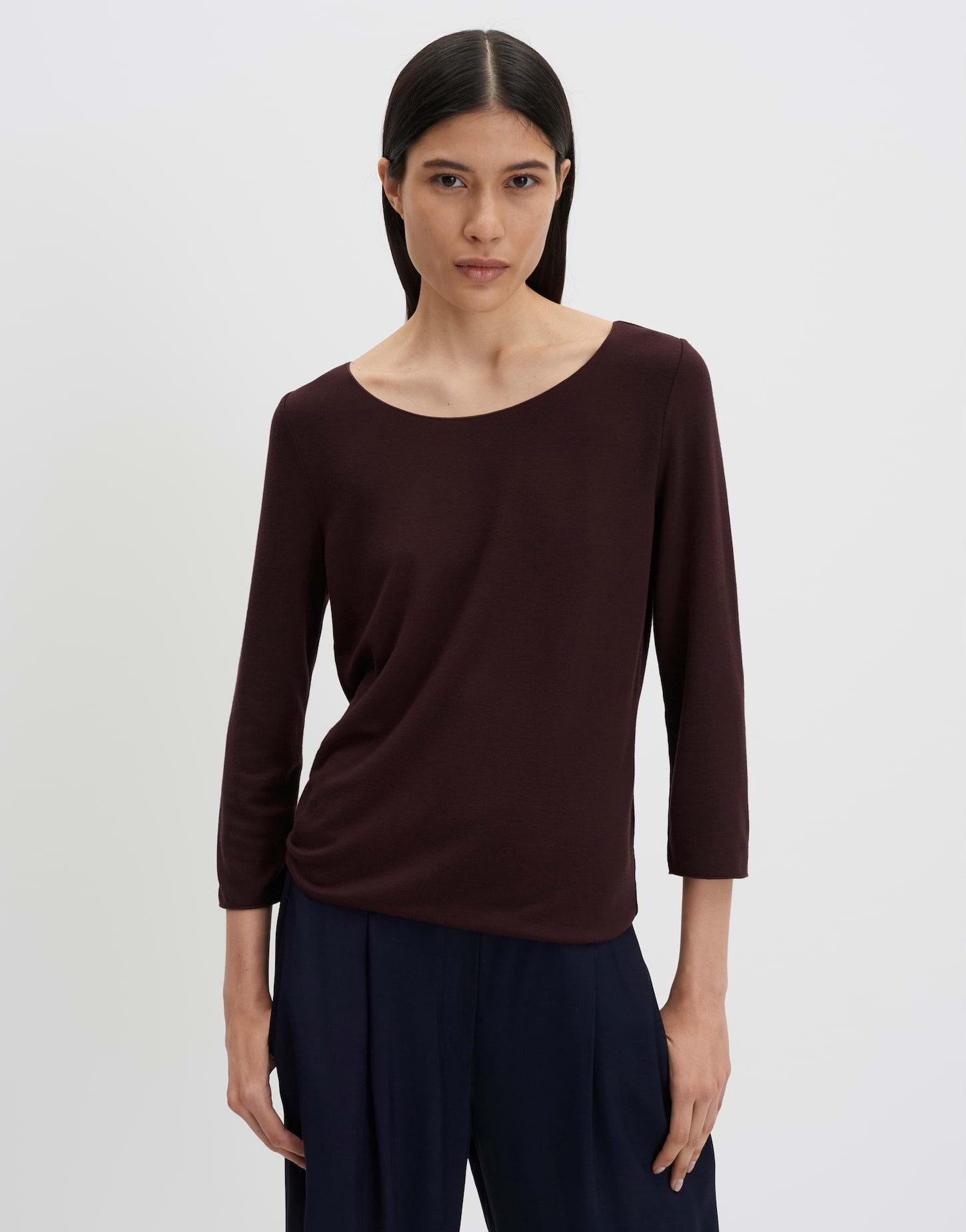 someday 3/4-Arm-Shirt Kirosa soft aus Viskosemix mit weichem Griff Cleanes Basic mit angenehmem Tragegefühl