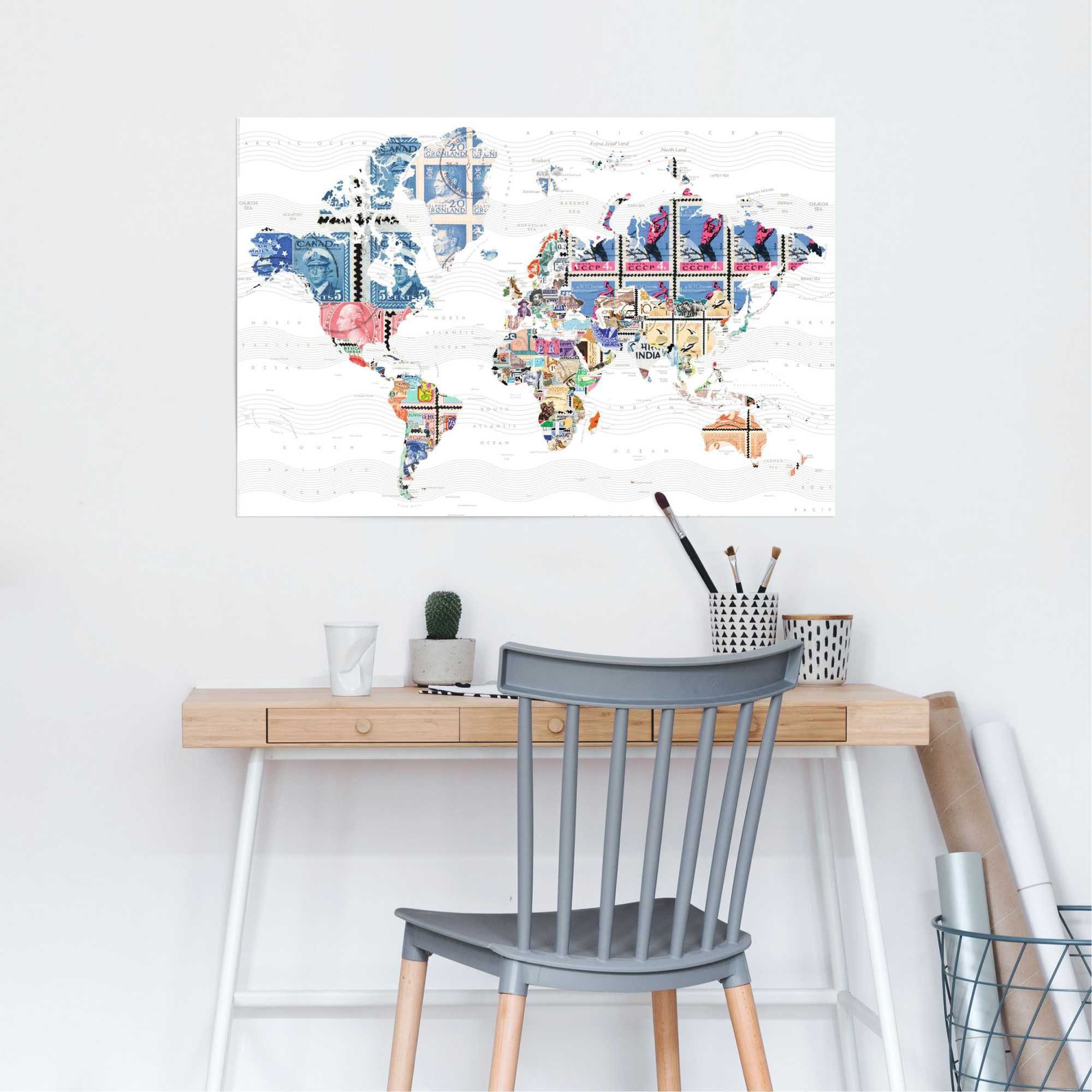Reinders! Poster »Welt der Briefmarken«, (1 Stück)-HomeTrends