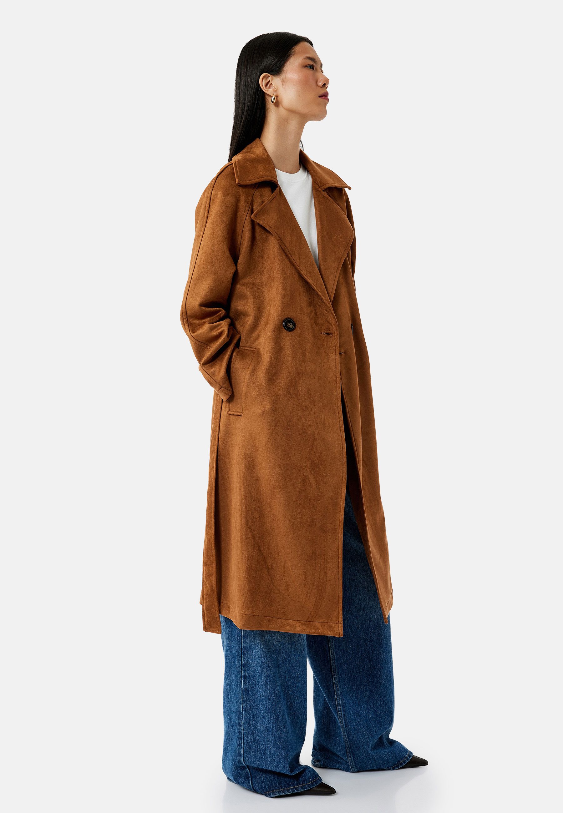 Koton Trenchcoat Regular Mit Bauchgurt Trenchcoat
