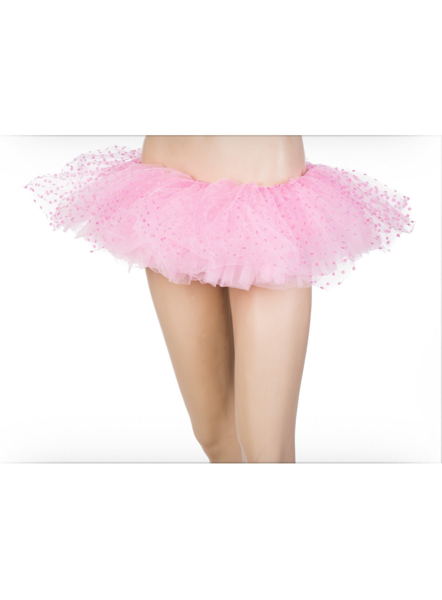 Kostüm Tutu Tüll pink gepunktet