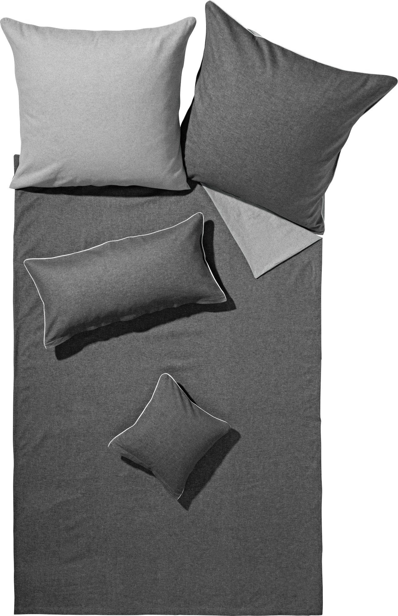 Biberna Bettwäsche Wendebettwäsche, Biber, 2 teilig, günstig online kaufen