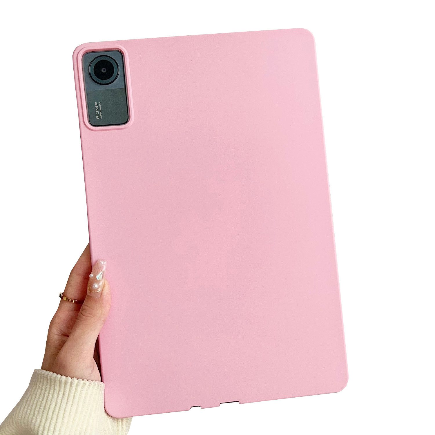 Wigento Tablet-Hülle Für Xiaomi Redmi Pad 2 / SE 11" TPU Silikon Hülle ultra dünn Case Rosa