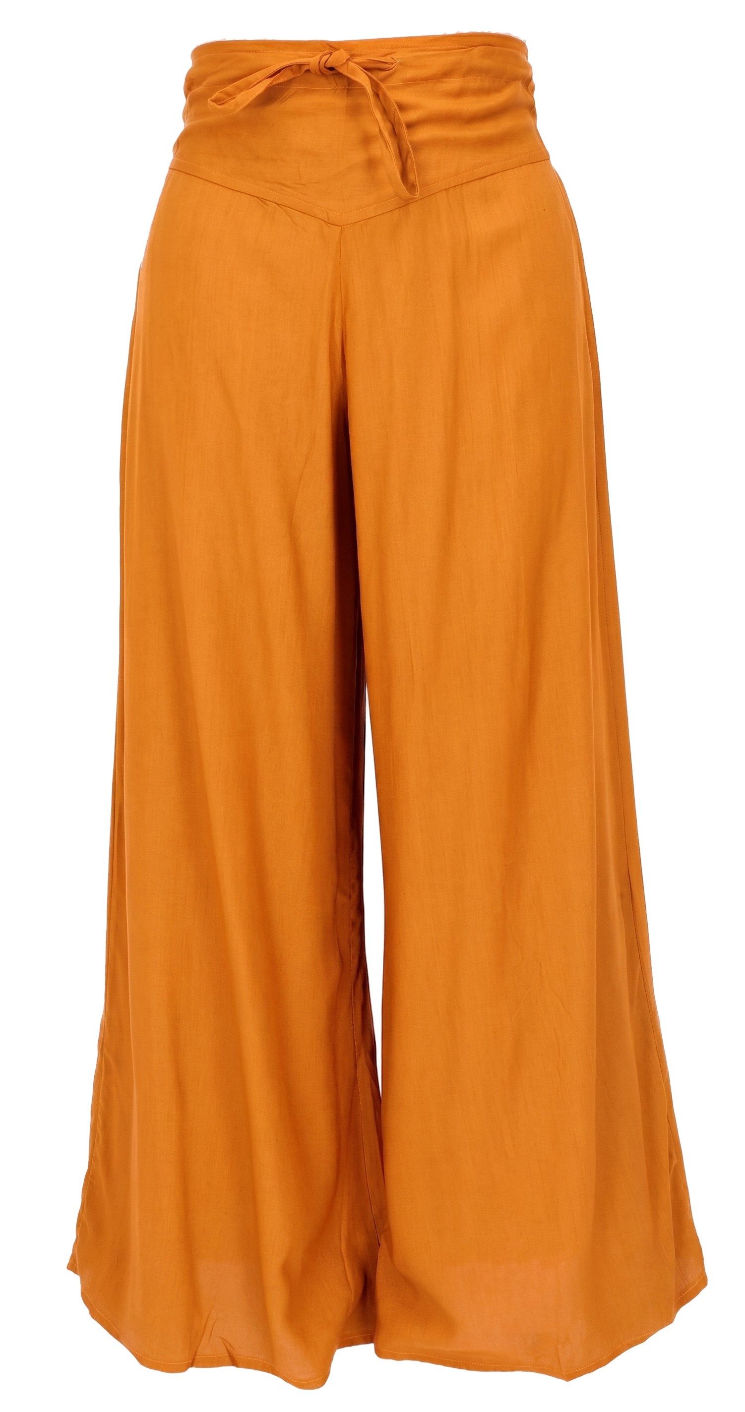 Guru-Shop Relaxhose Boho Hosenrock, weite Sommerhose aus Viskose -.. Ethno Style, alternative Bekleidung