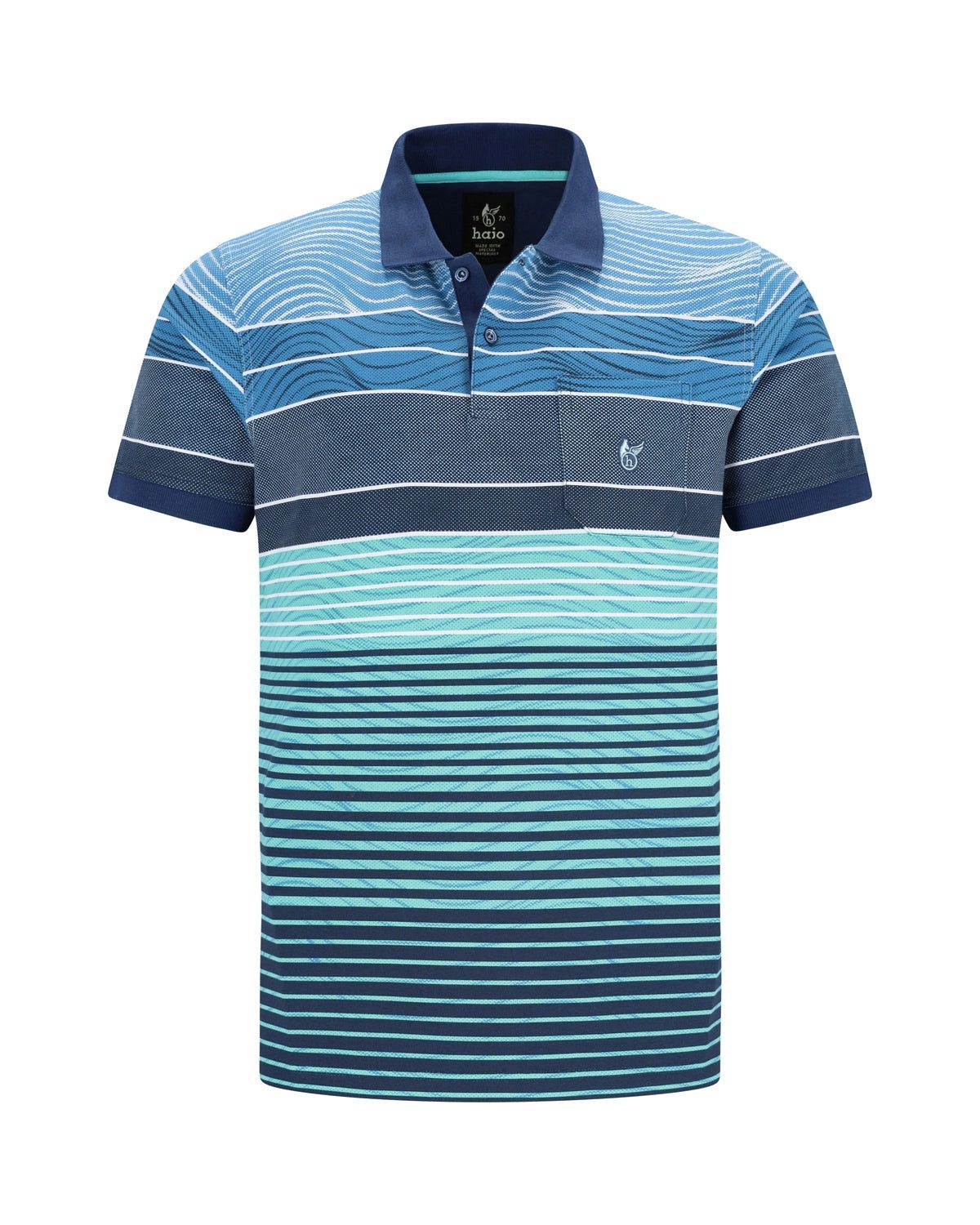 Hajo Poloshirt Pikee-Poloshirt bedruckt in stay fresh-Qualität günstig online kaufen