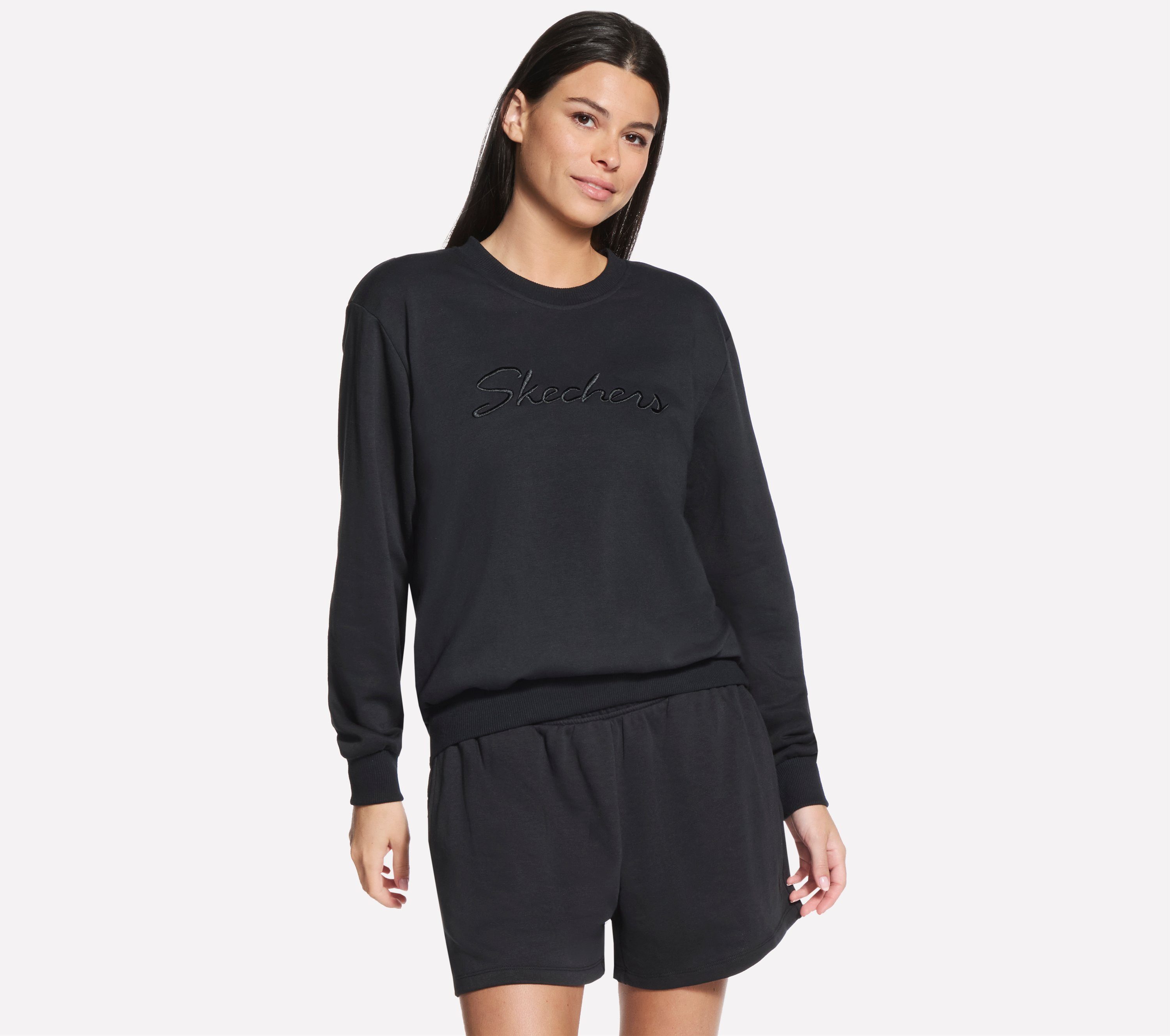 Skechers Sweatshirt SKECHERS SIGNATURE CREW aus Baumwolle und Polyester, für Erwachsene