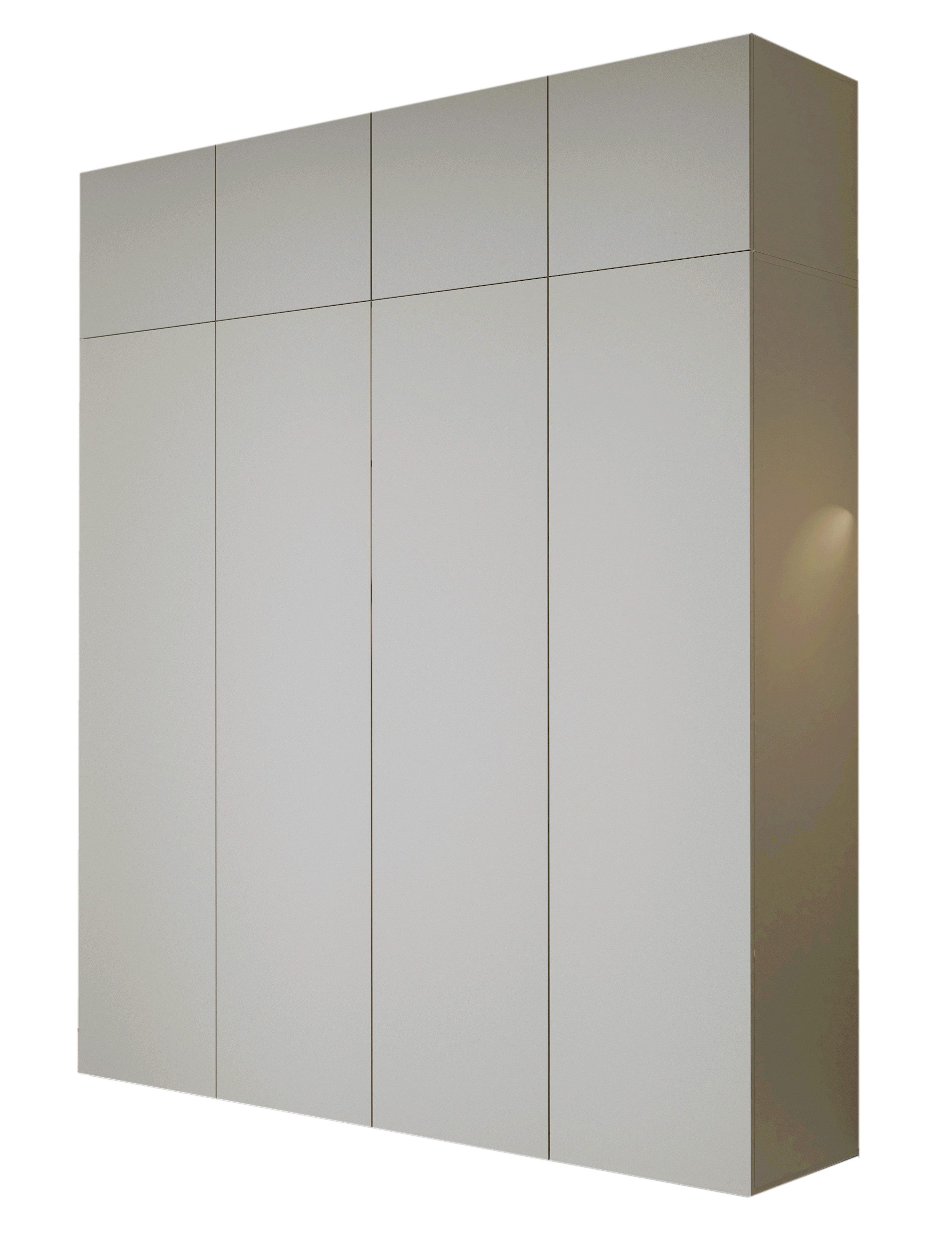 Compleo Kleiderschrank kaschmir oder eiche artisan, Aufsatz ols Option