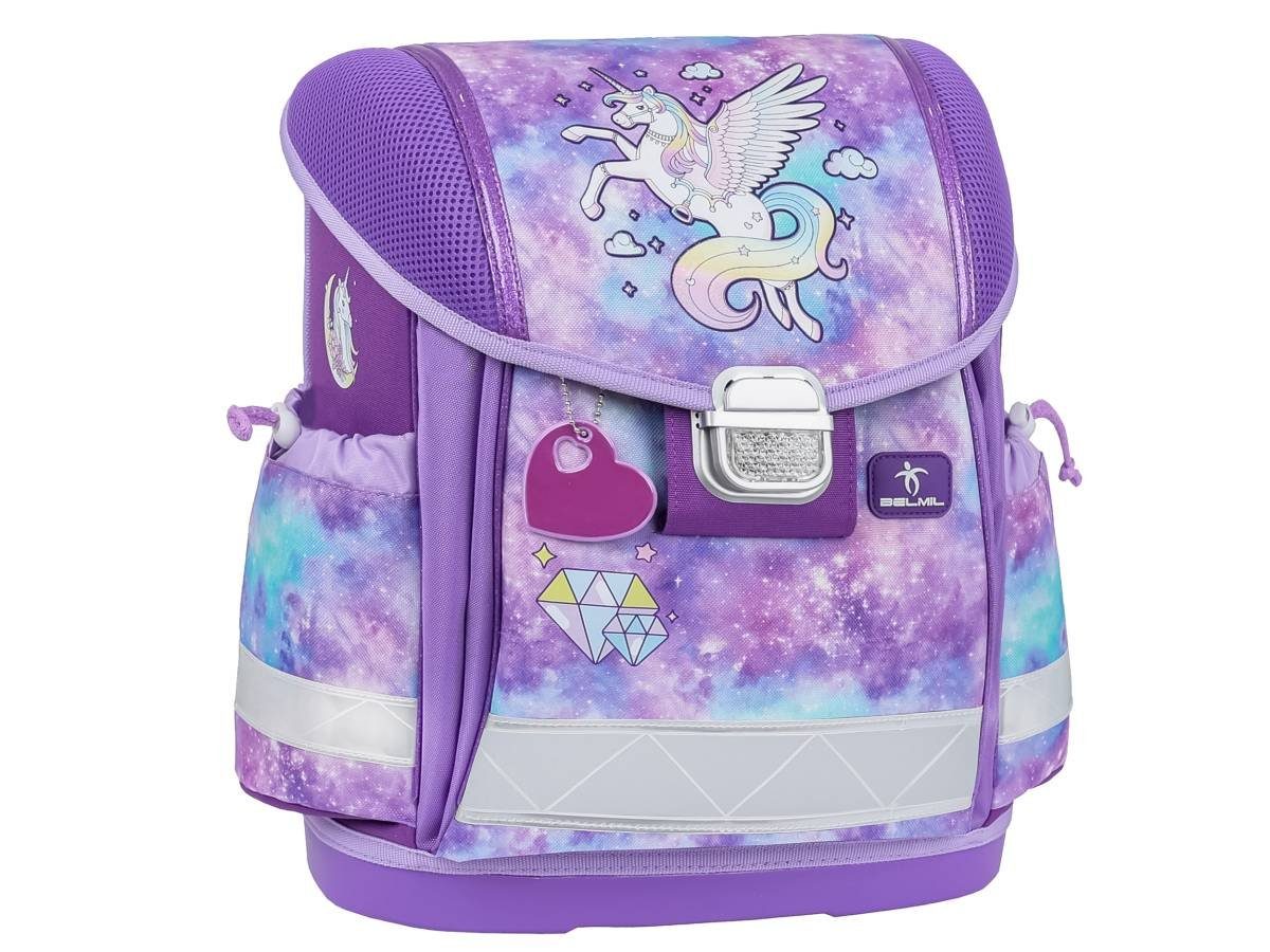 Belmil Schulranzen "Classy" 2025 Set 1. Klasse, Einhorn, 4tlg.,1. Klasse, Grundschule, Einschulung, Mädchen
