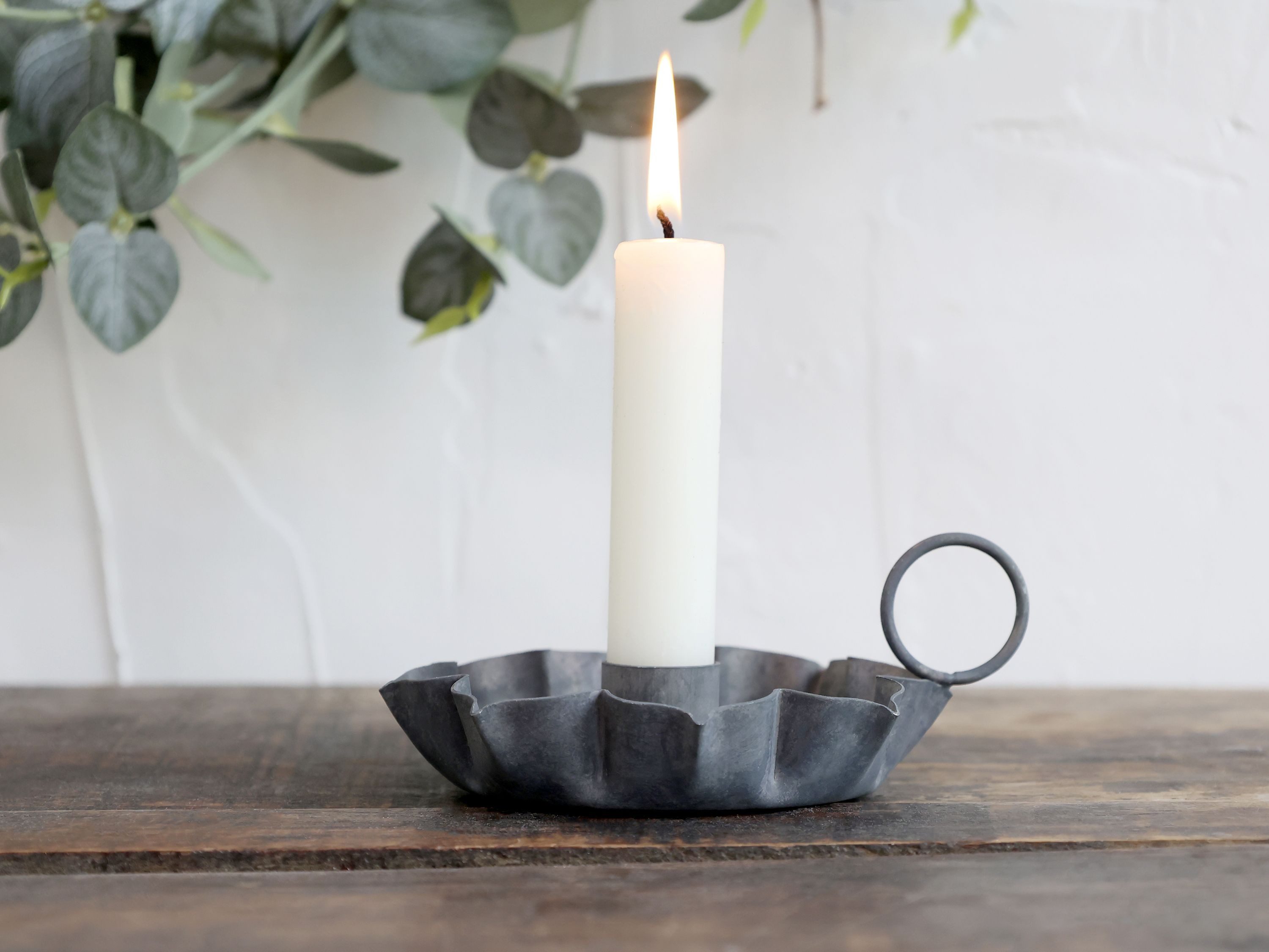 Chic Antique Kerzenhalter Kammerleuchter für Stabkerze H5/L12/B11 cm antiqu günstig online kaufen