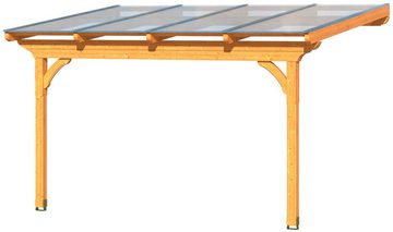 Skanholz Terrassendach Ravenna, BxT: 434x250 cm, Bedachung Doppelstegplatten, 434 cm Breite, verschiedene Tiefen