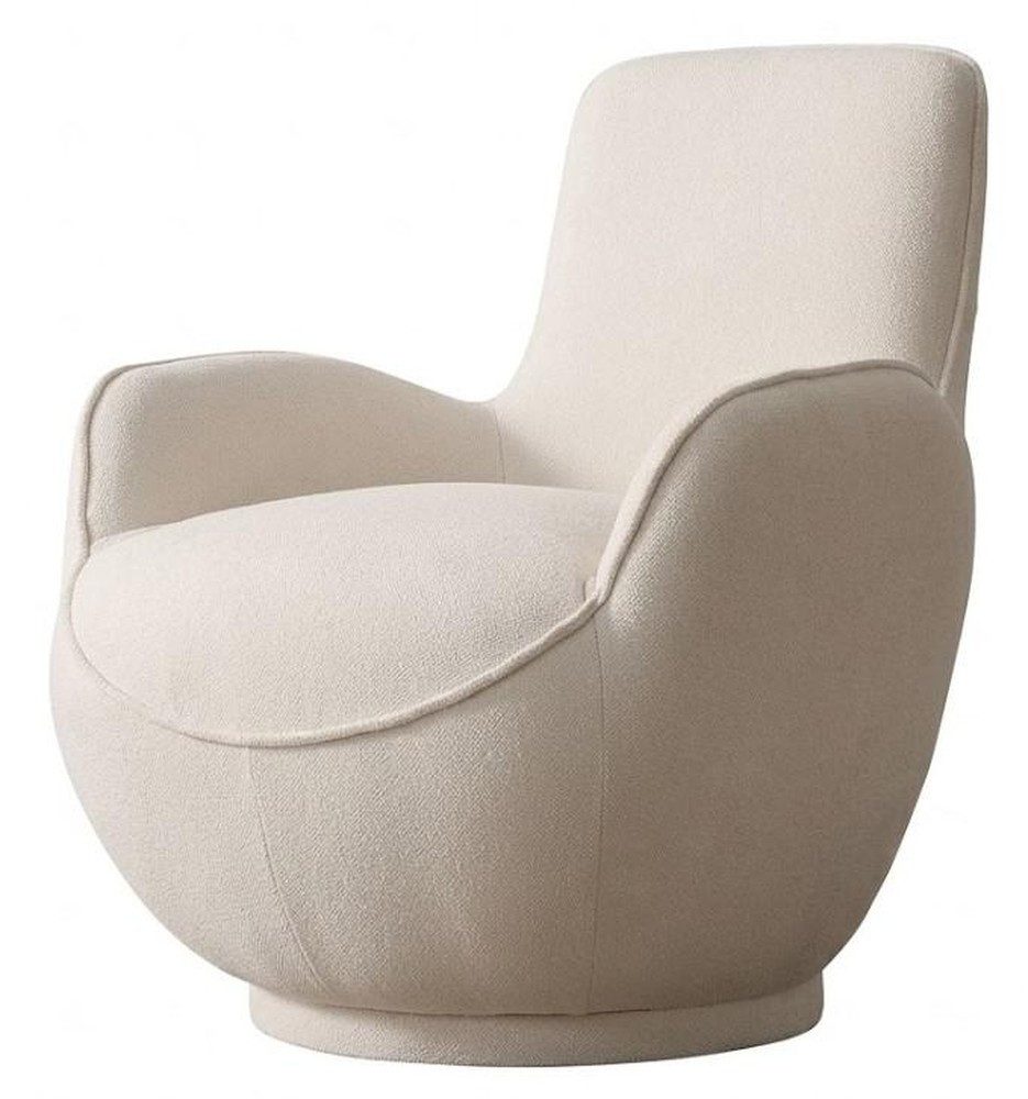 Xlmoebel Cocktailsessel Sessel Beige Stil Modern bequem komfortabel praktisch kompakt (1-St., 1-tlg)