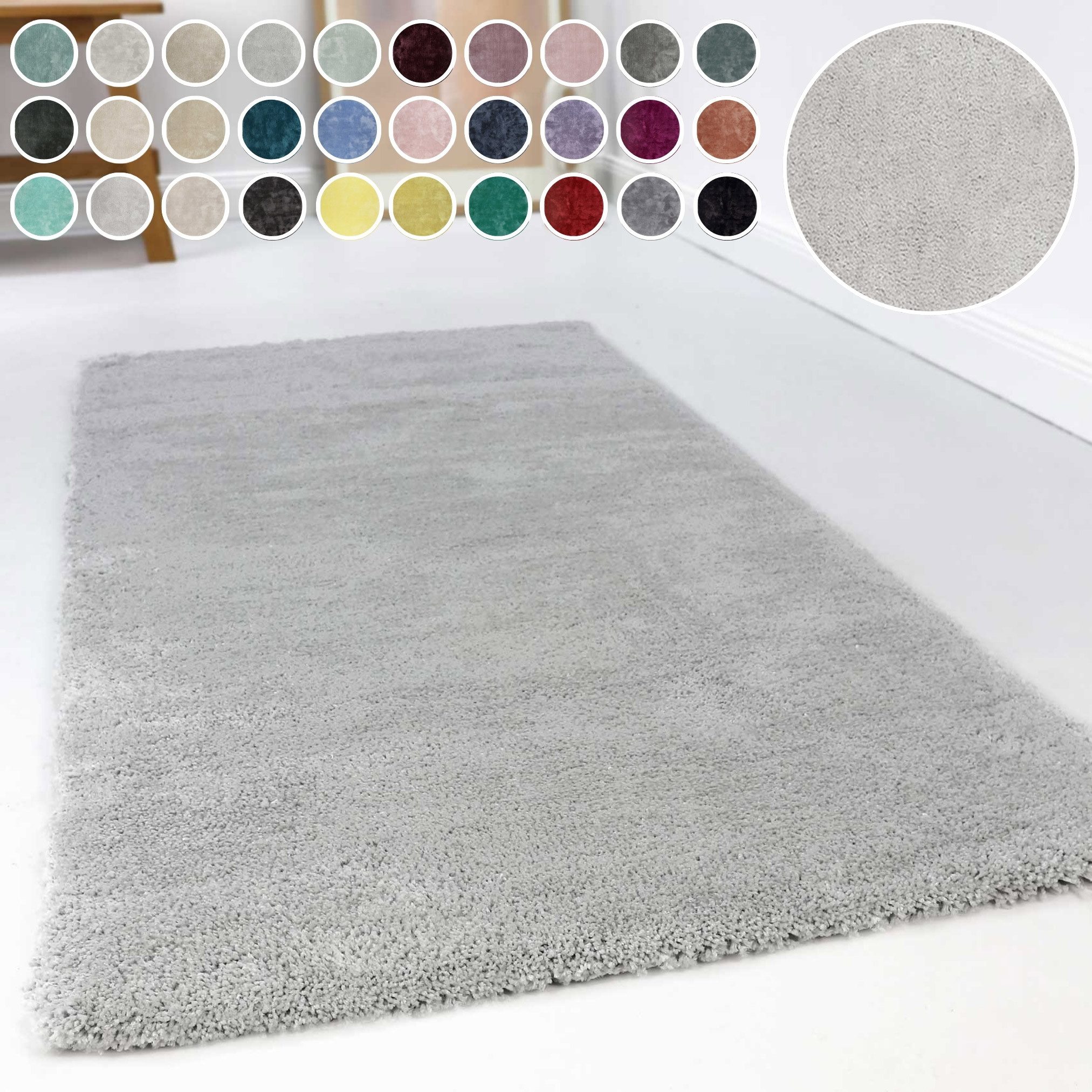 Esprit Hochflor-Teppich Relaxx ESP-4150, rechteckig, Höhe: 25 mm, Wohnzimmer, sehr große Farbauswahl, weicher dichter Hochflor