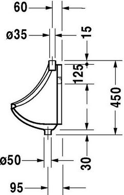 Duravit WC-Komplettset Duravit Urinal NEIßE 290x320mm f Laschen