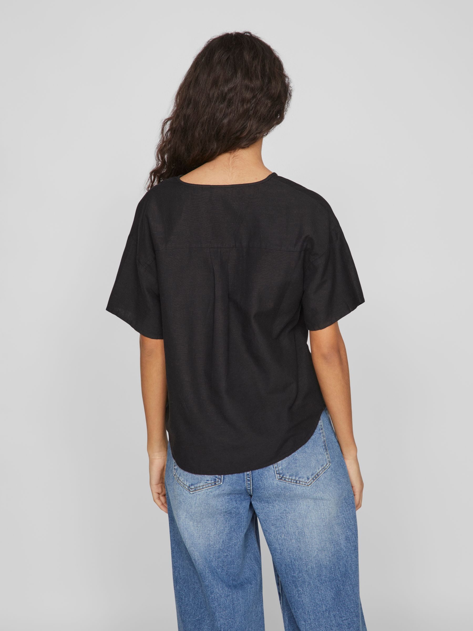 Vila Blusenshirt V-Ausschnitt mit Überlappung und günstig online kaufen