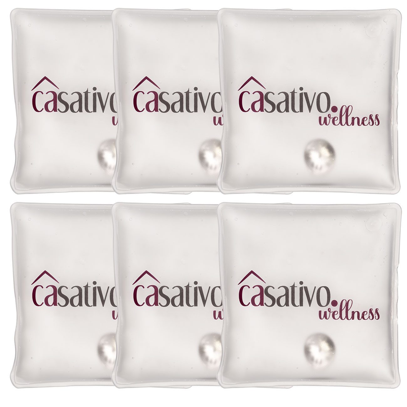 Casativo Handwärmer Casativo Wiederverwendbare Taschenwärmer Gelfüllung Heizpads bis 50°C, 6-tlg., Heizpads für unterwegs, bei Minusgraden die Feinmotorik der Finger