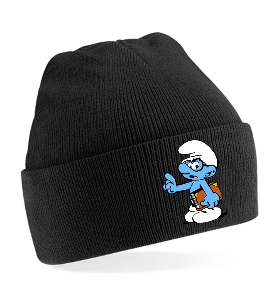 Blondie & Brownie Beanie Unisex Erwachsenen Mütze Schlaubi Schlumpf Buch Schlümpfe