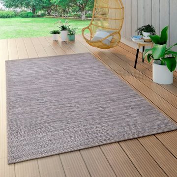 Teppich Waregem 625, Paco Home, rechteckig, Höhe: 4 mm, Flachgewebe, Sisal-Optik, meliert, Outdoor geeignet, Wohnzimmer