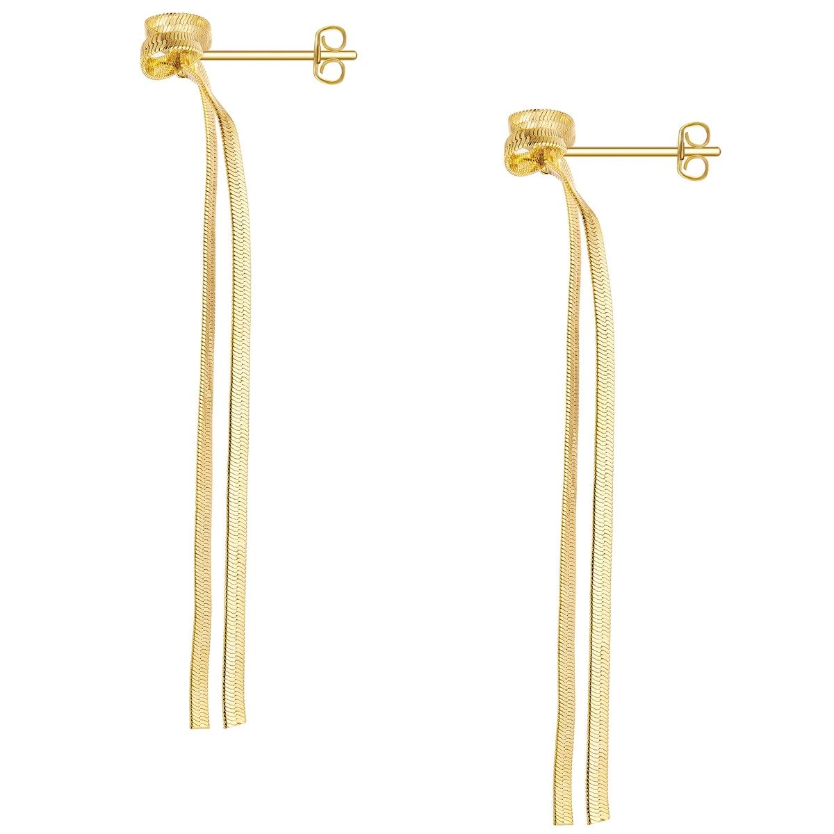 Yokoamii Paar Ohrhänger Schleife gelbgold günstig online kaufen