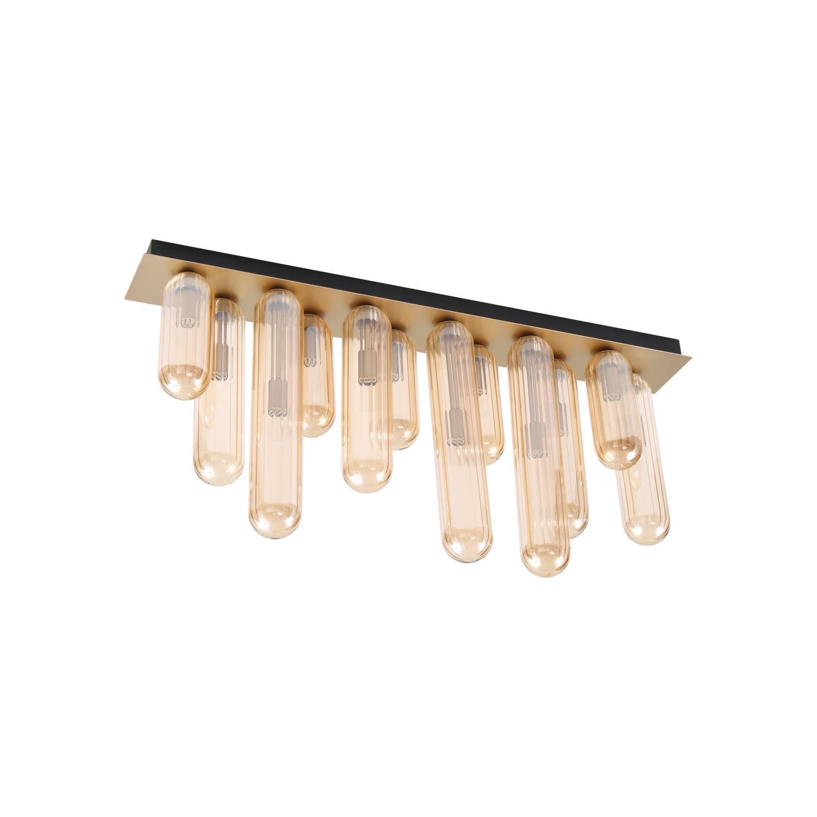 Lucande Deckenleuchten Freylin, Glas Creme IP20, 12 x 8 W LED