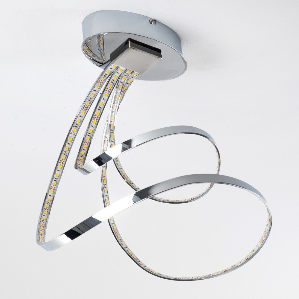 Kelvin, »Guttaia« Metall Watt, mit aus chrom gedrehten Lumen Deckenleuchte hofstein Deckenlampe in Lichtleisten, 3000 1600 31