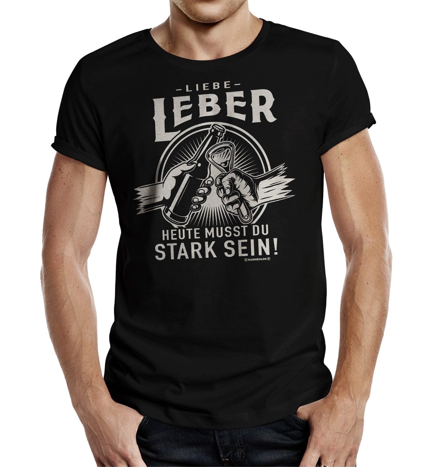 T-Shirt für den körperbewussten Bier Trinker: Liebe Leber...