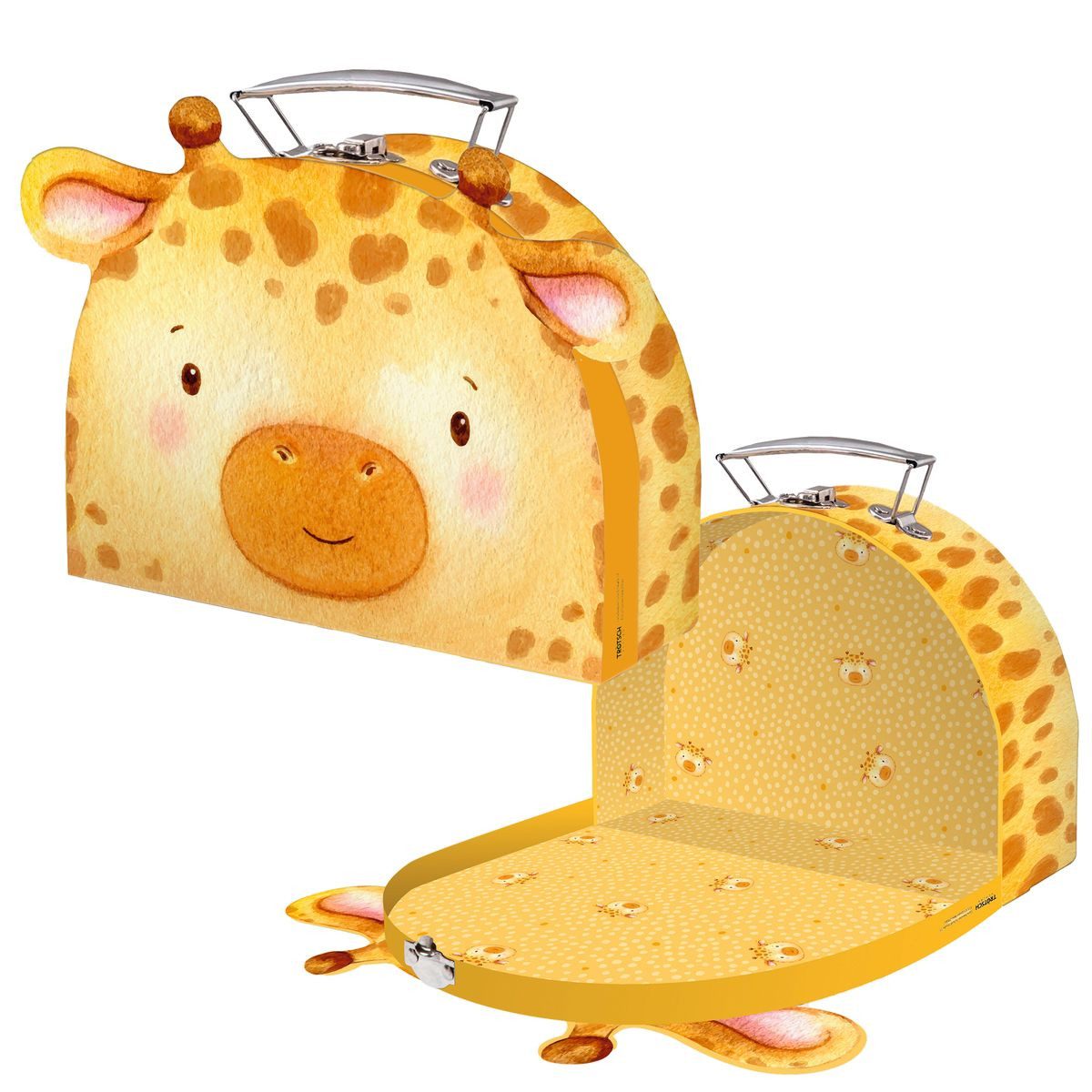 Trötsch Verlag Kinderkoffer TRÖTSCH Kinderkoffer Giraffe formgestanzt 26,4x34,4cm
