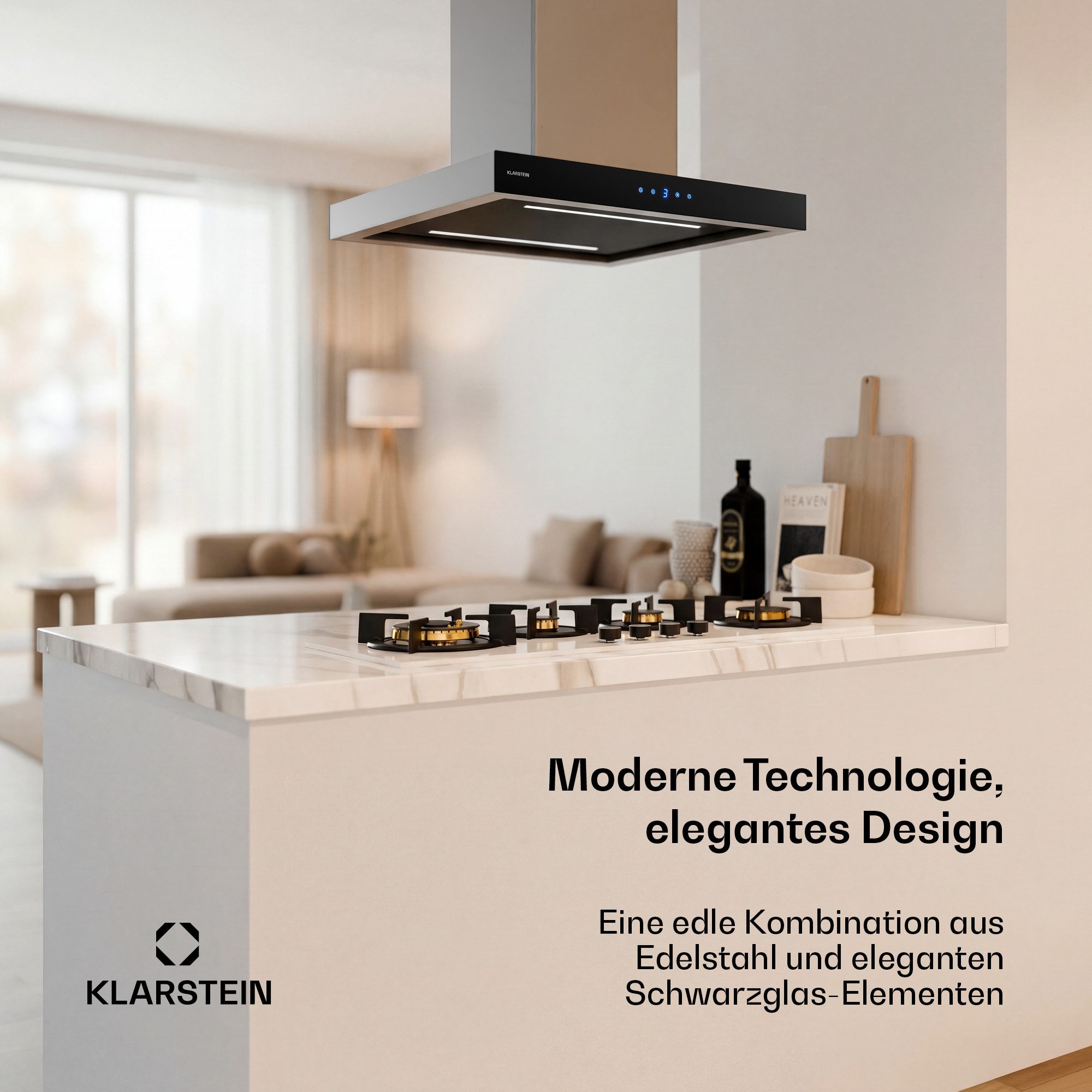 Klarstein Deckenhaube Valeria 60cm A+ Class Slv / Blk Valeria 60cm A+ Class Slv / Blk
