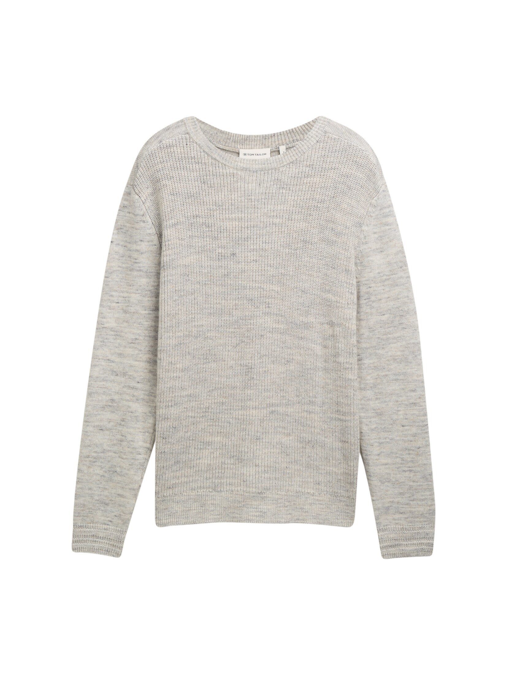 TOM TAILOR Strickpullover Pullover & Strickjacken Strickpullover mit Wollan günstig online kaufen