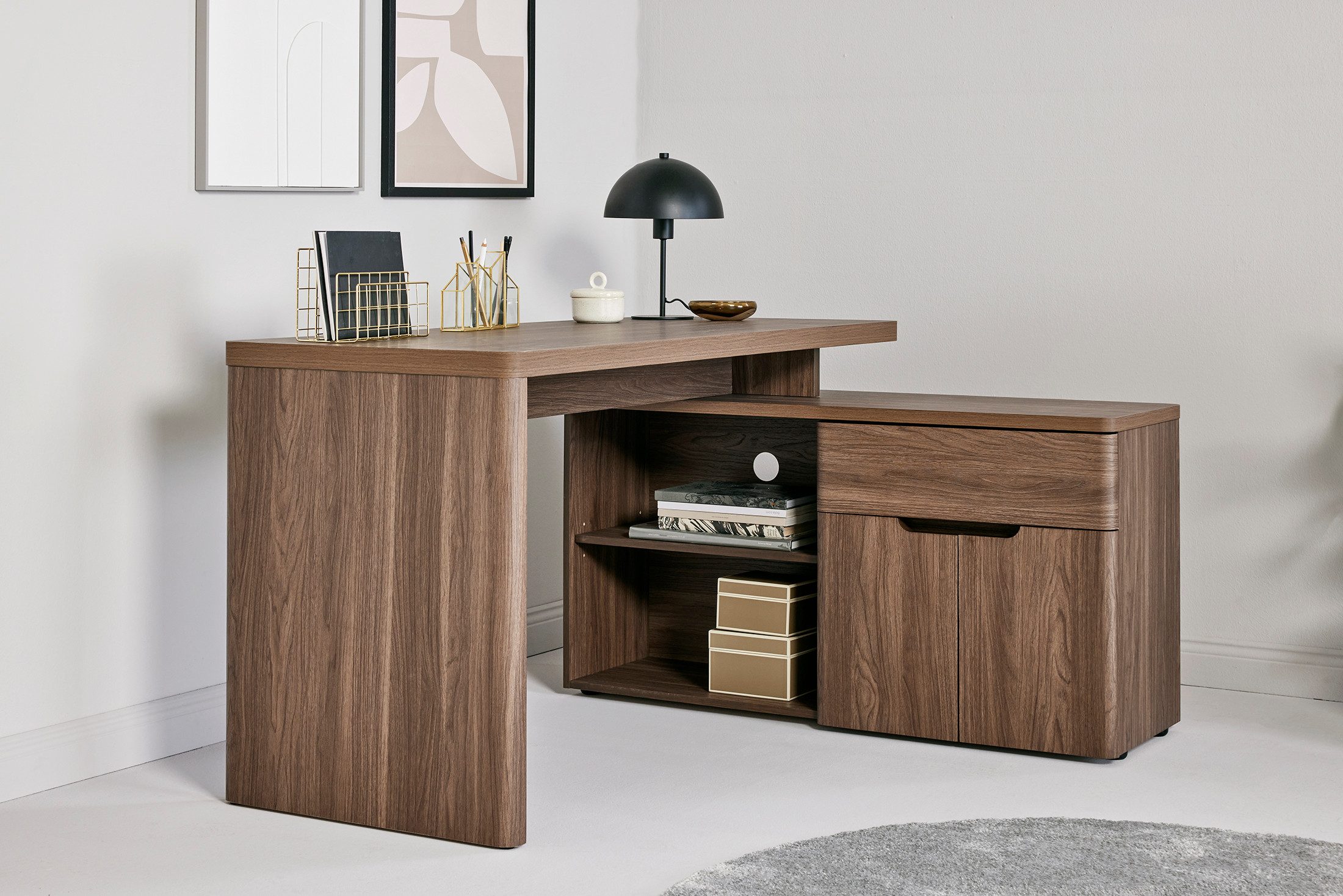 Jahnke Eckschreibtisch CU-LIBRE 150 E (1-St), günstig online kaufen