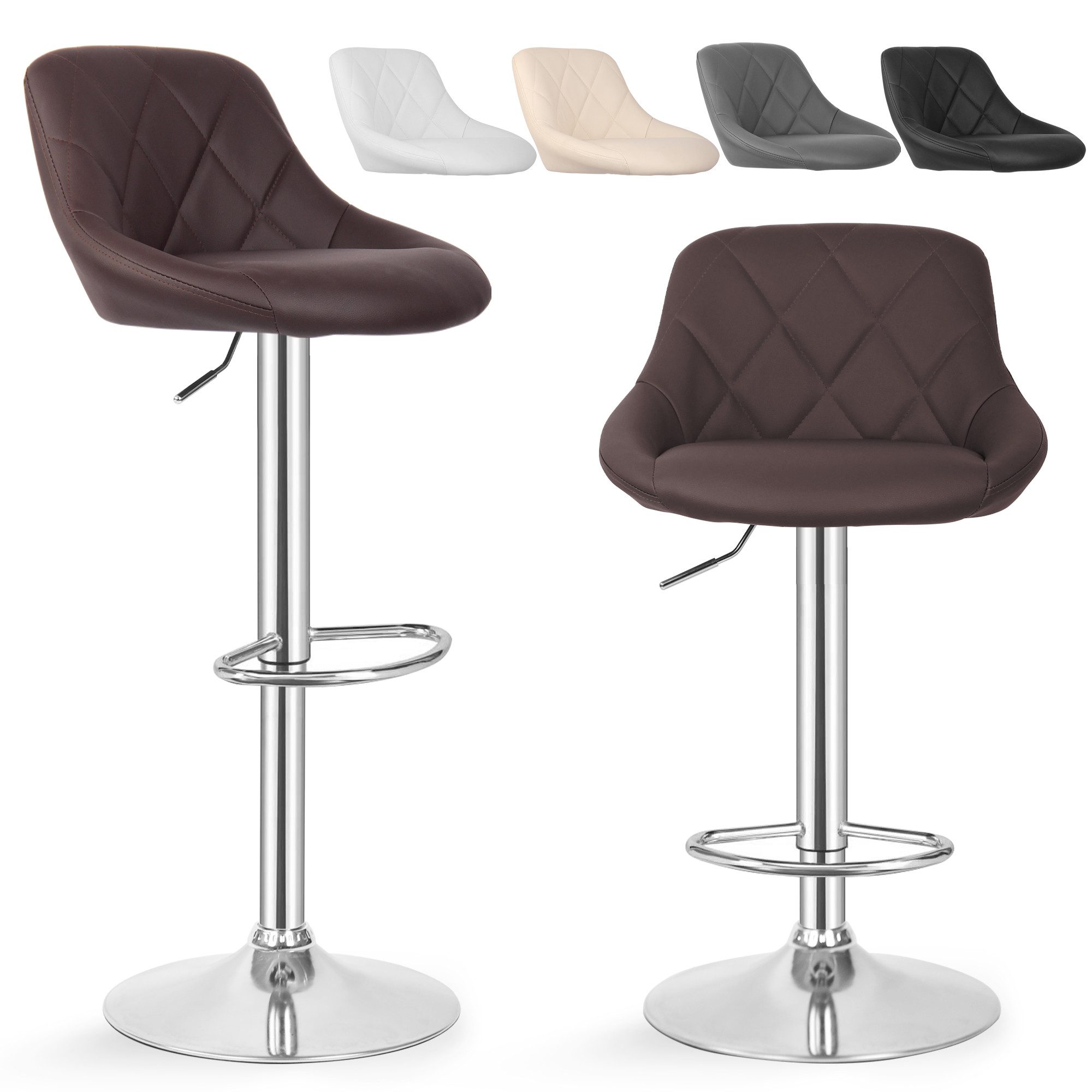 MIADOMODO Barhocker Barstuhl 2er Set mit günstig online kaufen