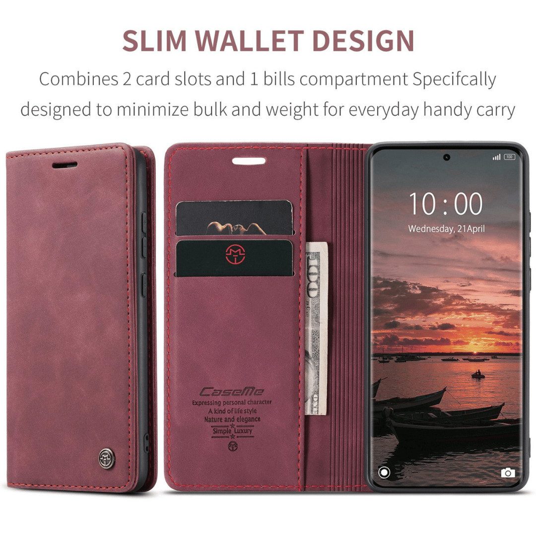 SmartUP Smartphone-Hülle für Xiaomi Redmi Note 15 / Pro / Pro+ 4G / 5G Klapphülle Tasche Case 6,83, Integrierte Standfunktion, zwei Kartenfächer
