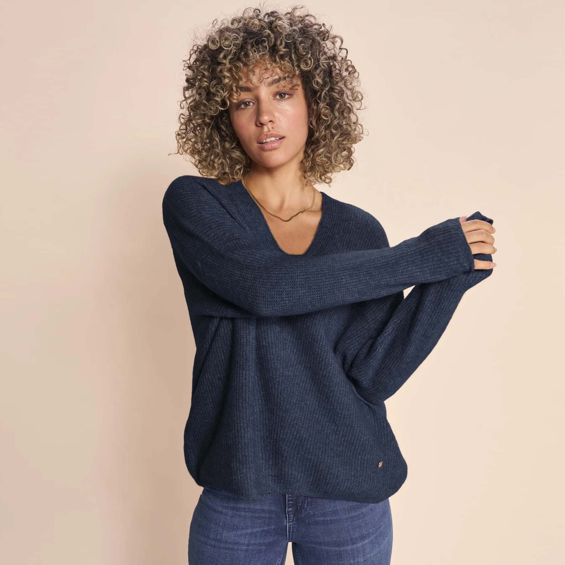 Mos Mosh Strickpullover Pullover THORA mit Alpaka