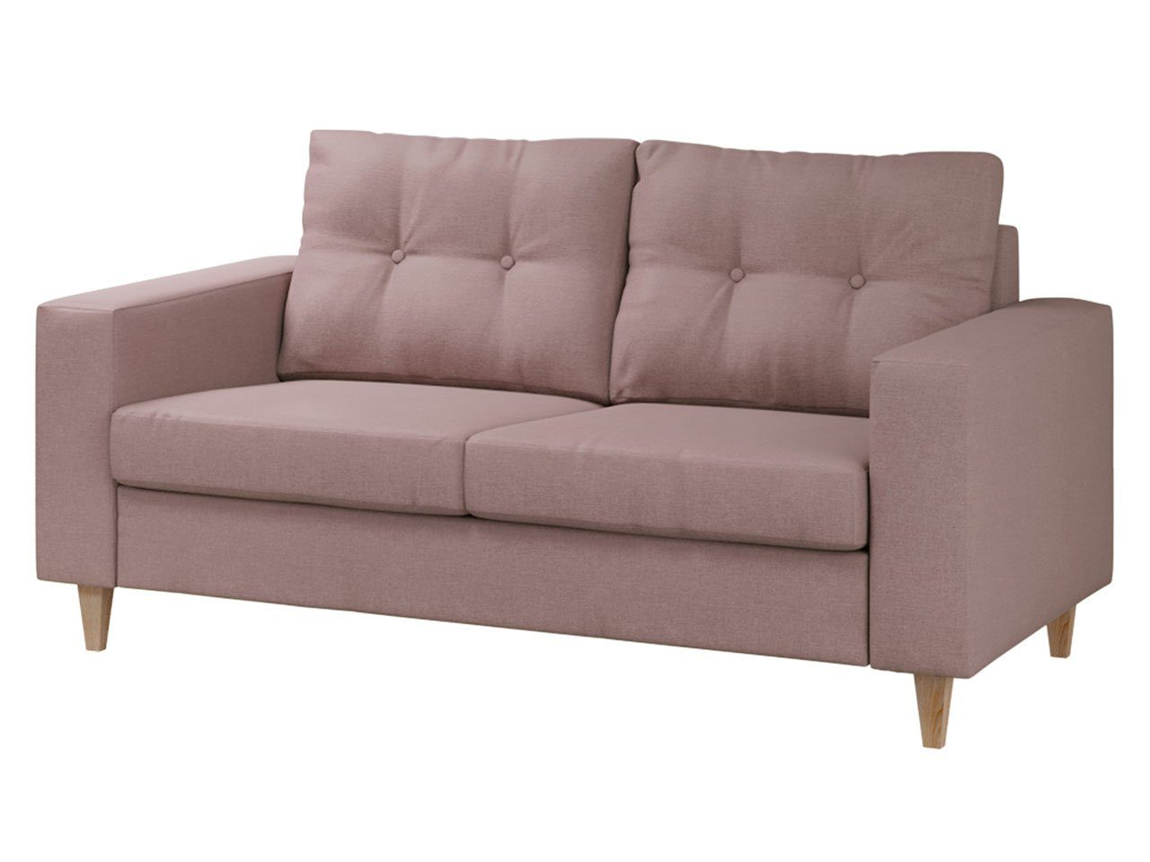 Rückenlehne Sofa 2, MIRJAN24 Kissen cm, Mist beweglicher Form in 12 Holzfüße