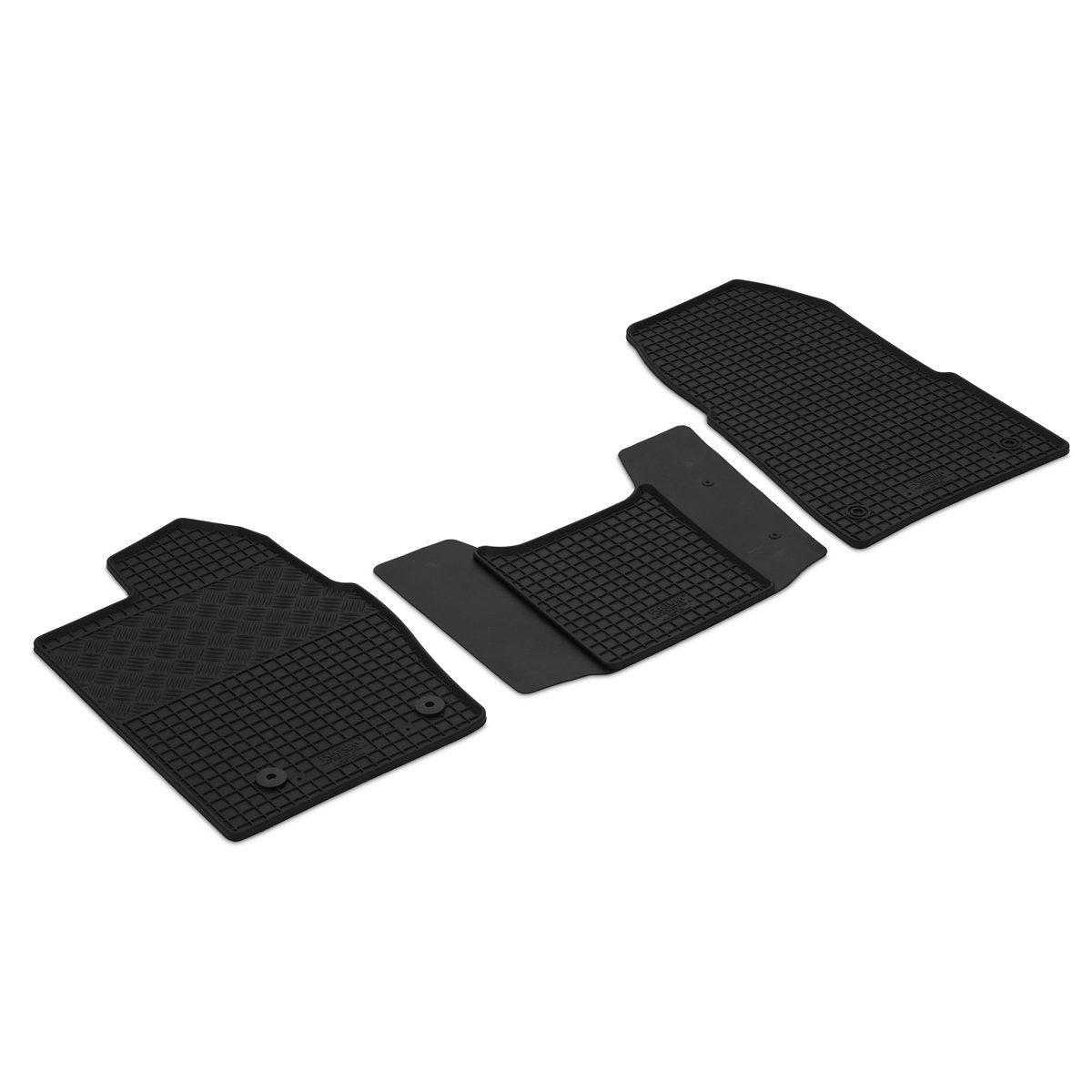 AZUGA Auto-Fußmatten Gummi-Fußmatten passend für Ford Tourneo Custom ab 2018 (Facelift-Mode, für Ford Tourneo Custom