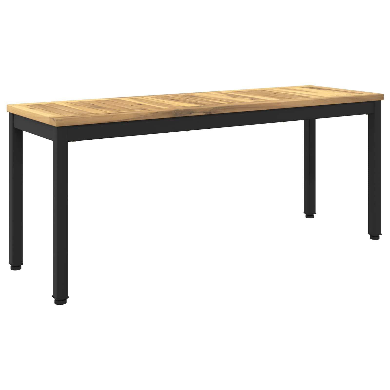 vidaXL Gartenbank Gartenbank 108,5 x 35 x 45 cm Massivholz Rechtwinklig (1-St)