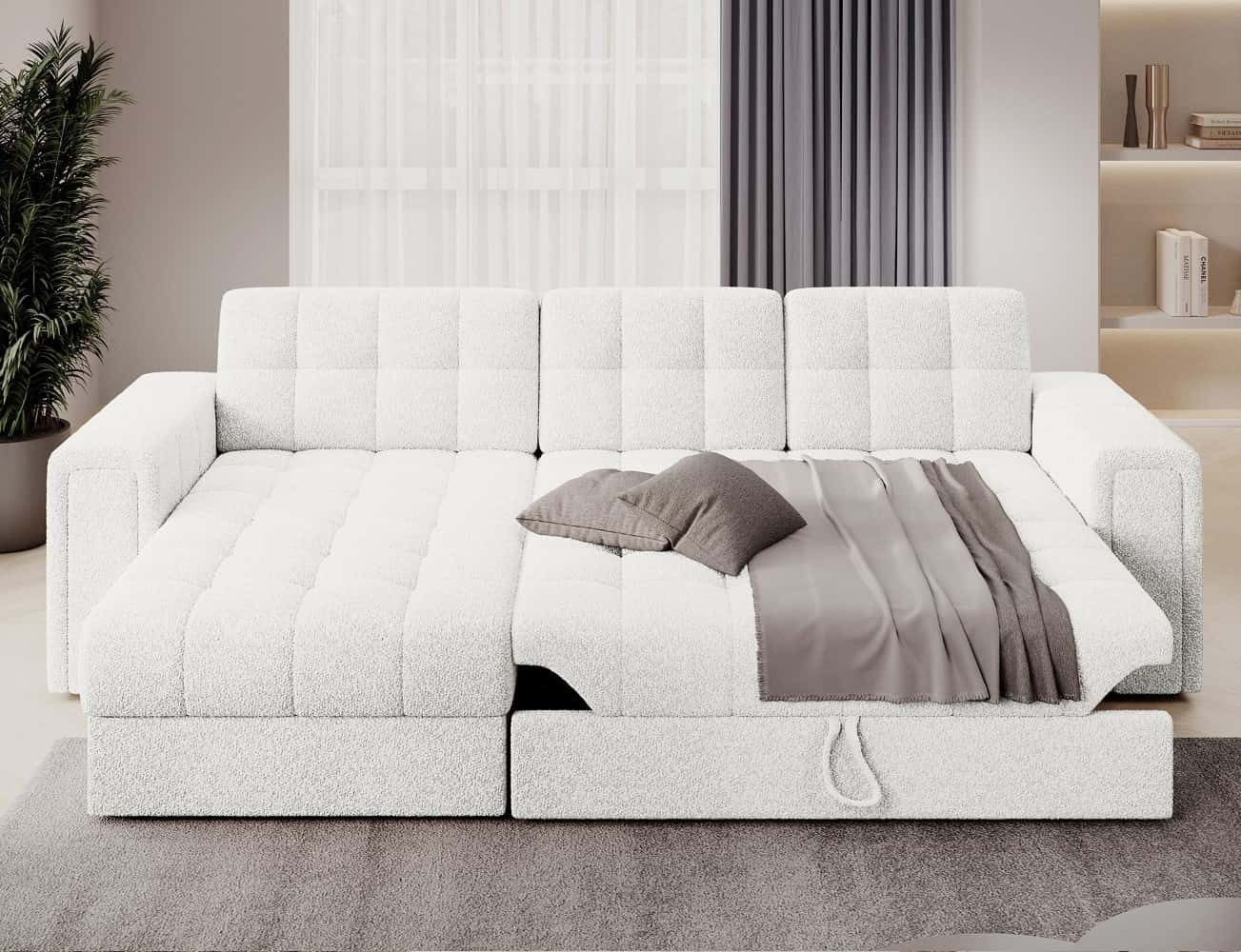 Eltap Ecksofa Blenvi, mit Schlaffunktion, Bettkasten