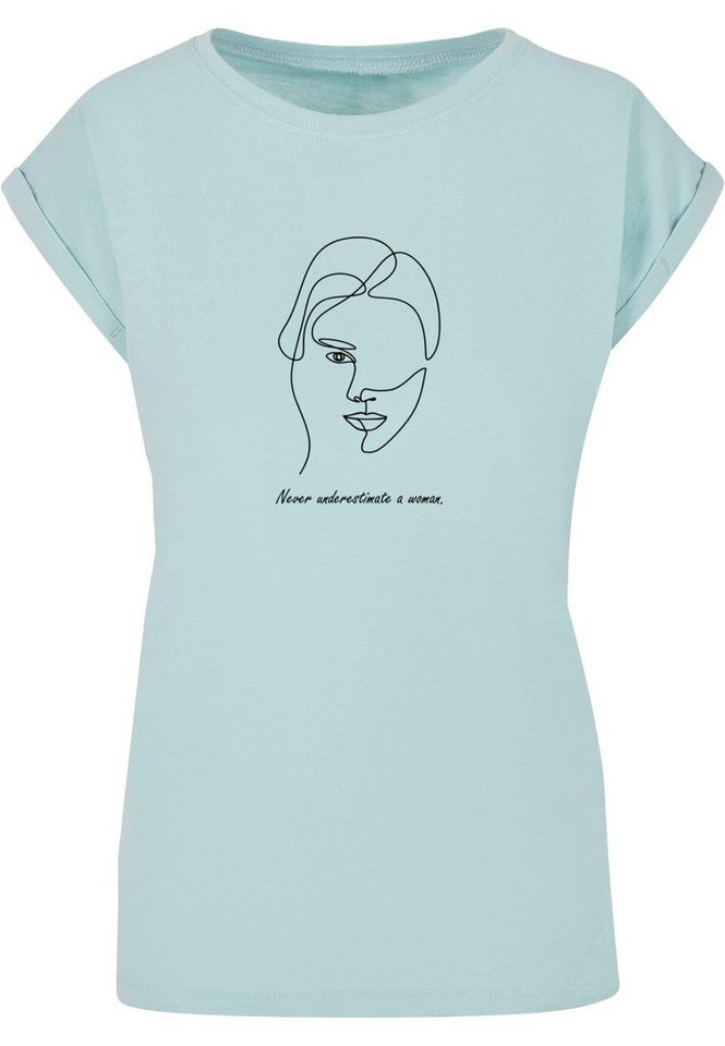 Merchcode T-Shirt Damen Ladies WD - Woman Figure Extended Shoulder Tee (1- tlg)