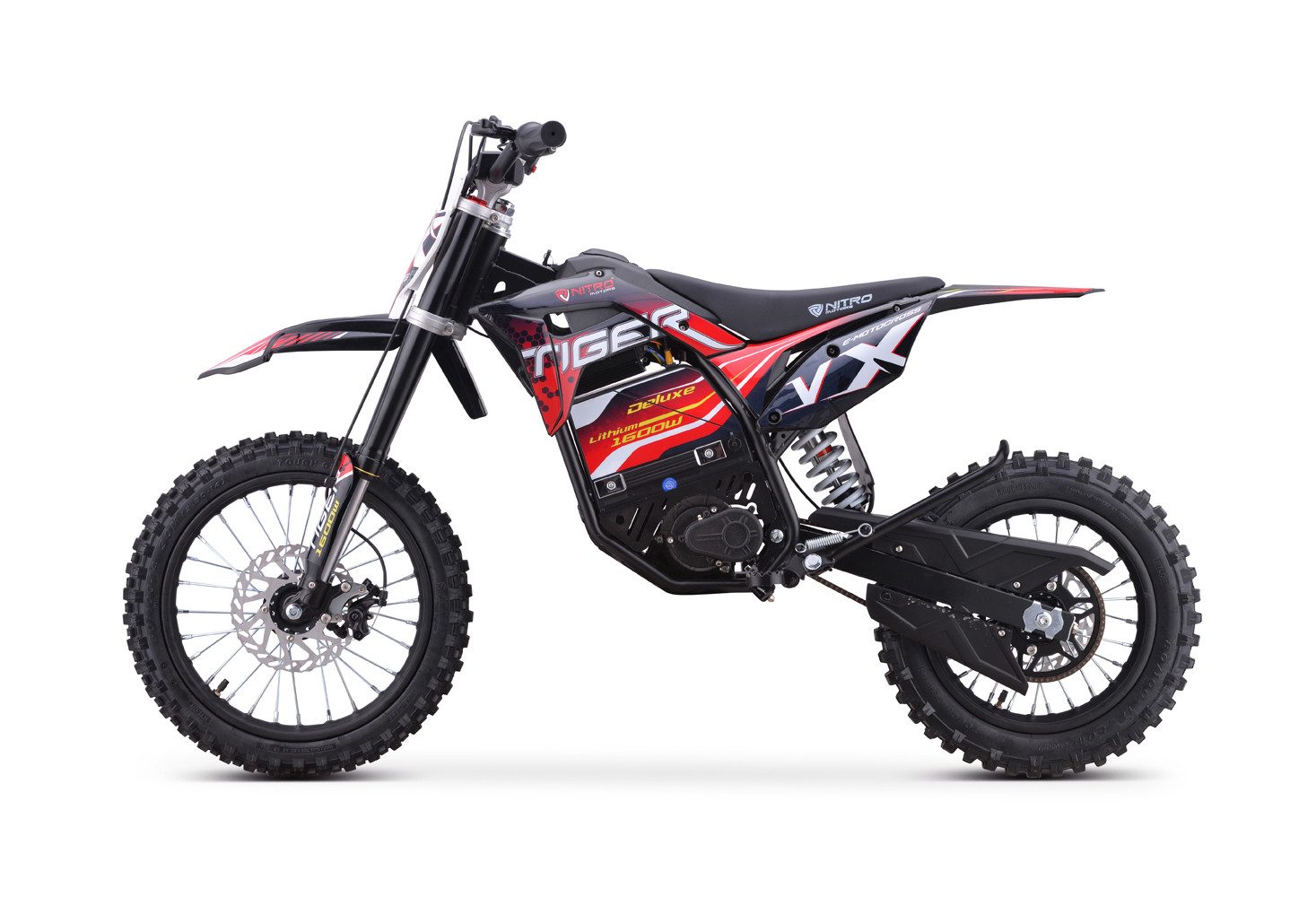 Smarty Crossrad 1600W Eco Dirtbike Tiger VX 48V 13Ah Lithium 14"12"